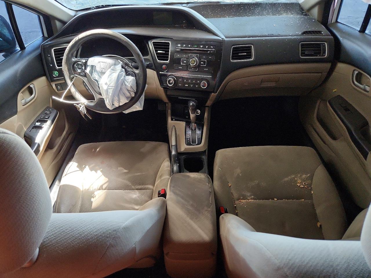 2013 Honda Civic Lx White vin: 19XFB2F53DE037916