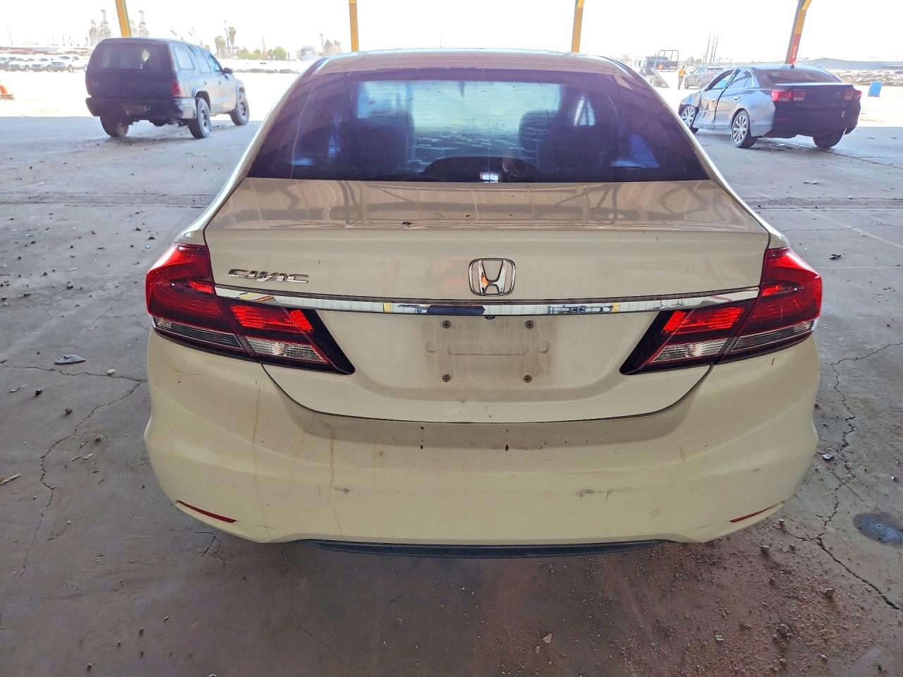 2013 Honda Civic Lx White vin: 19XFB2F53DE037916