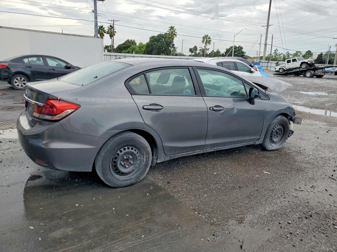 2013 Honda Civic Lx Gray vin: 19XFB2F53DE041190