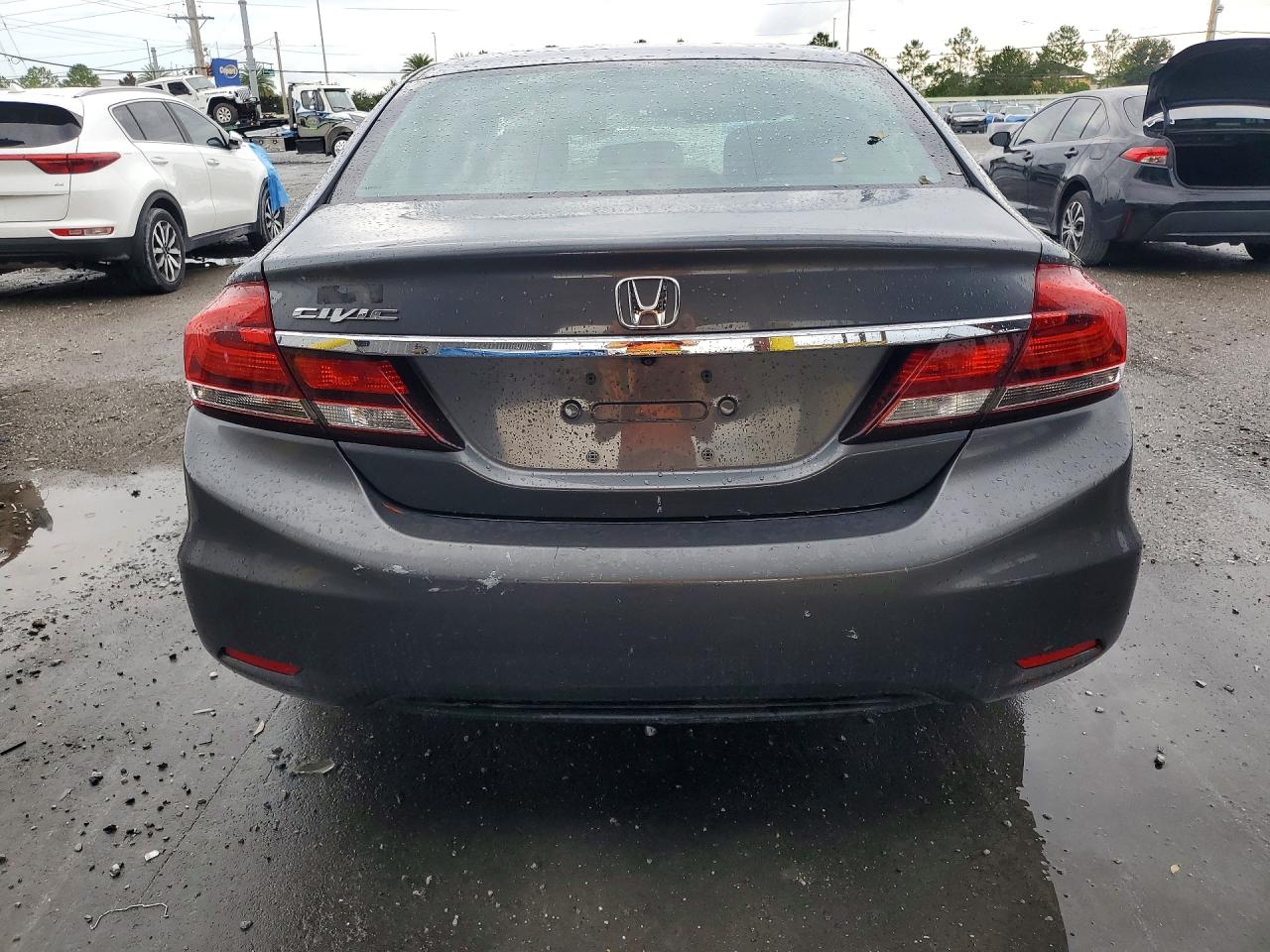 2013 Honda Civic Lx Gray vin: 19XFB2F53DE041190