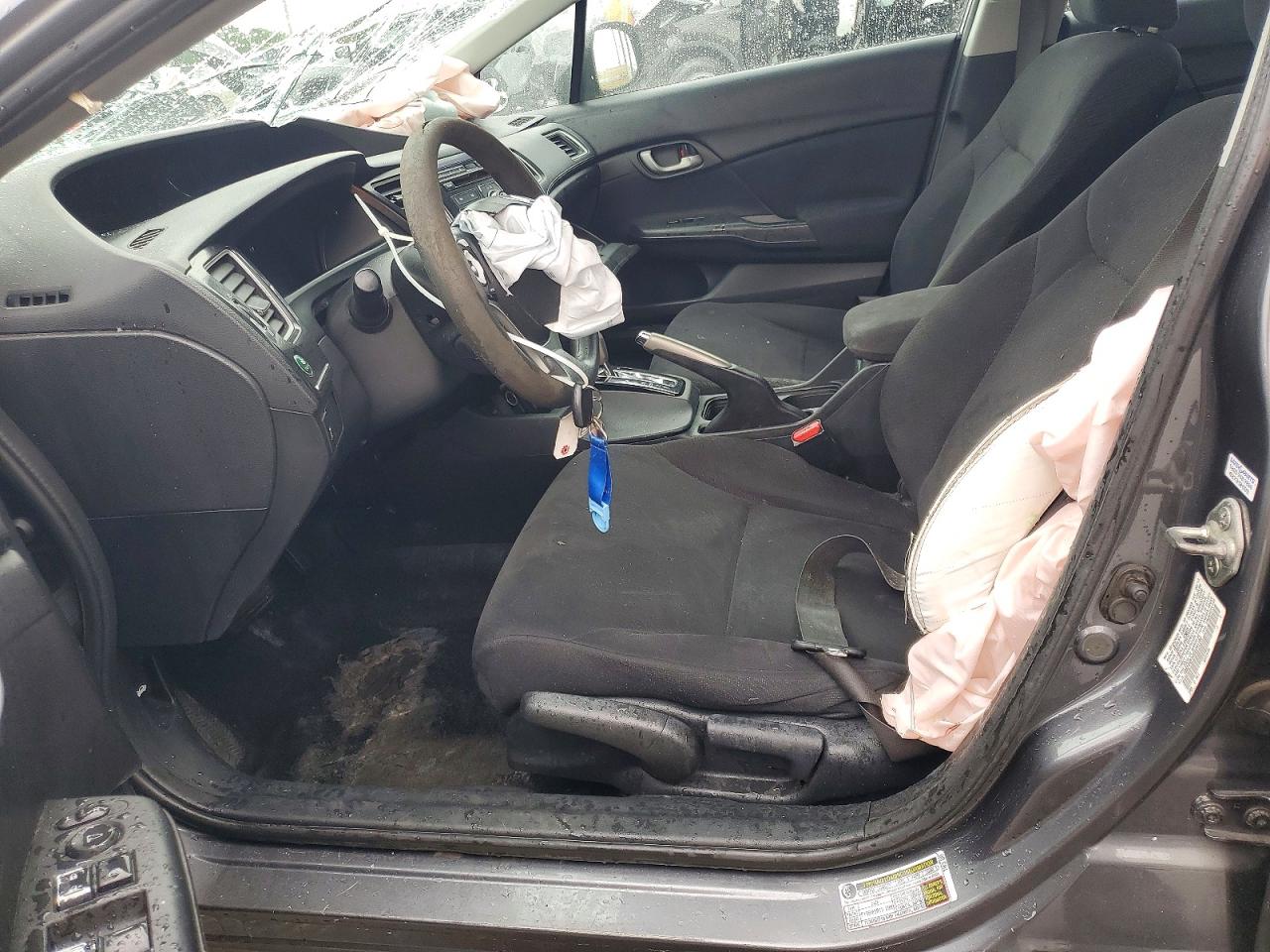 2013 Honda Civic Lx Gray vin: 19XFB2F53DE041190