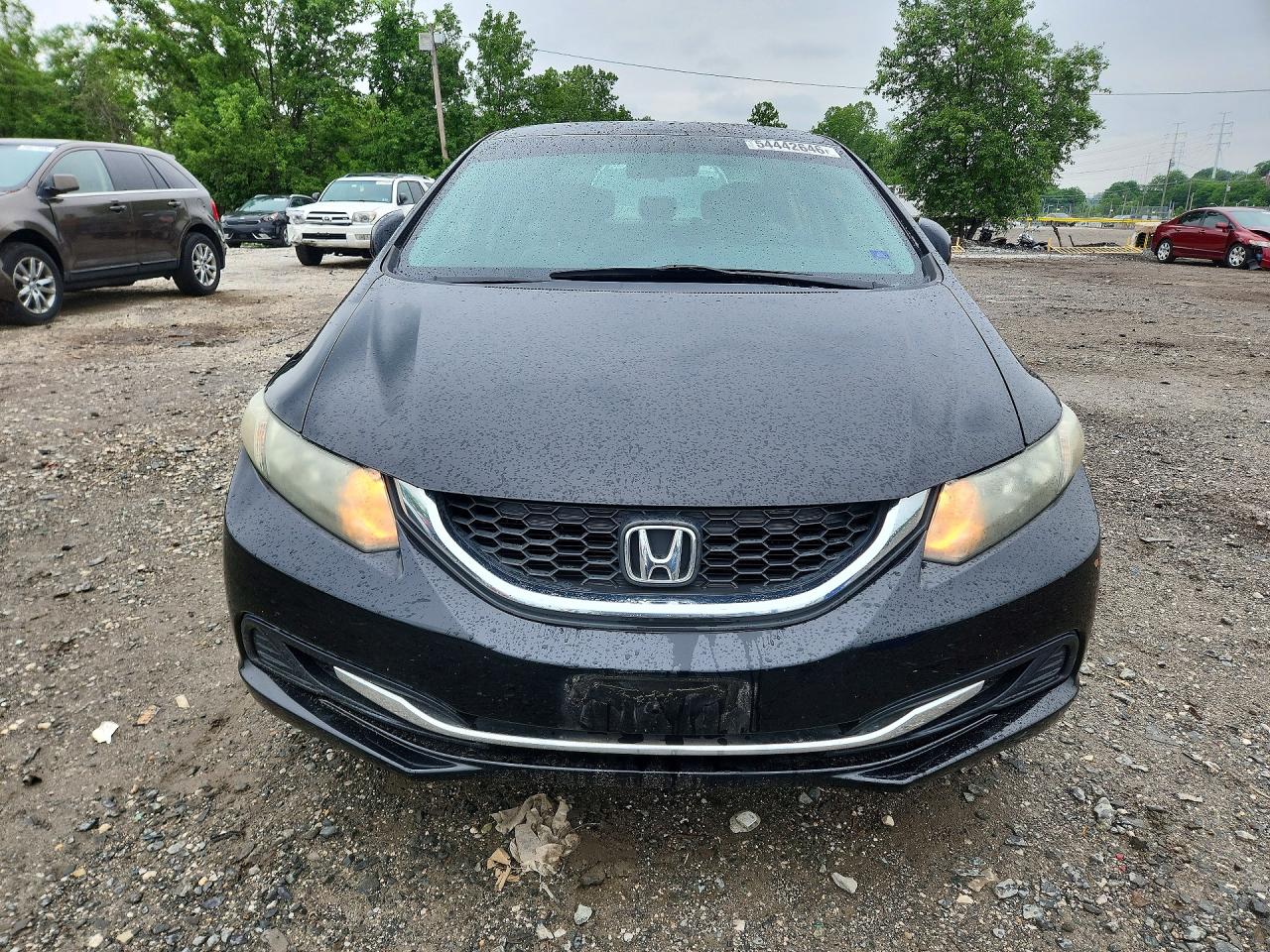 2013 Honda Civic Lx Black vin: 19XFB2F53DE042145