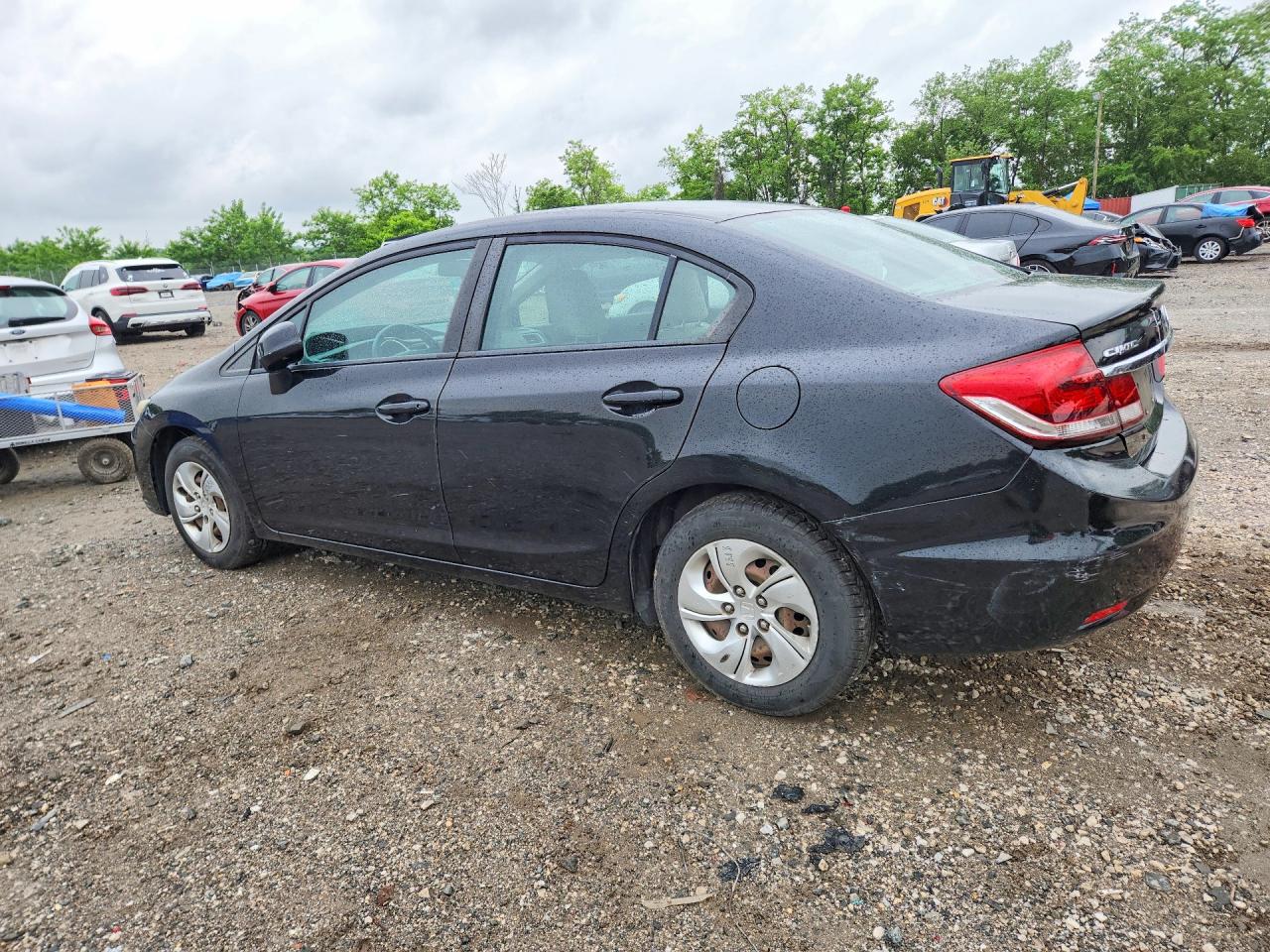 2013 Honda Civic Lx Black vin: 19XFB2F53DE042145