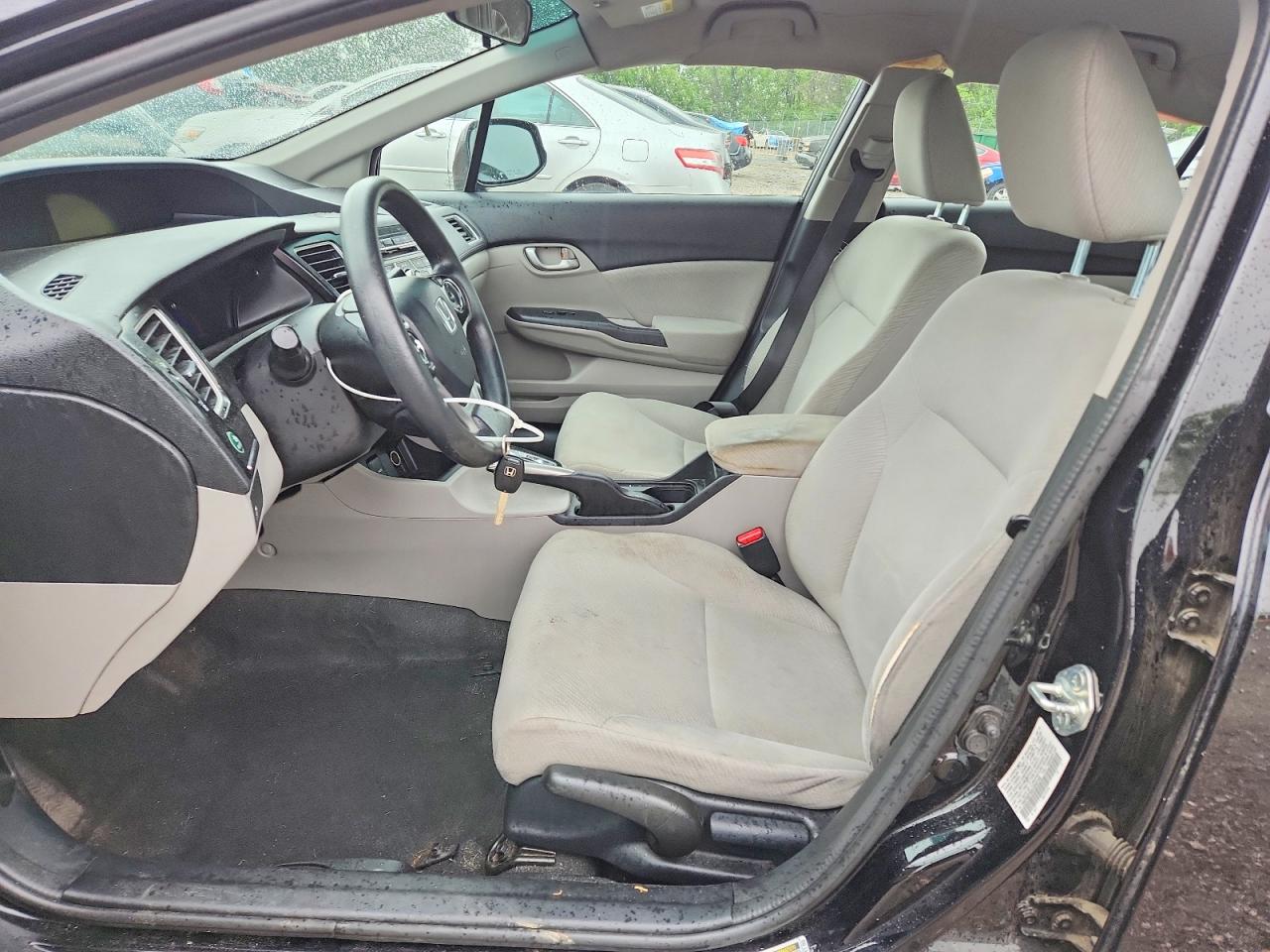 2013 Honda Civic Lx Black vin: 19XFB2F53DE042145