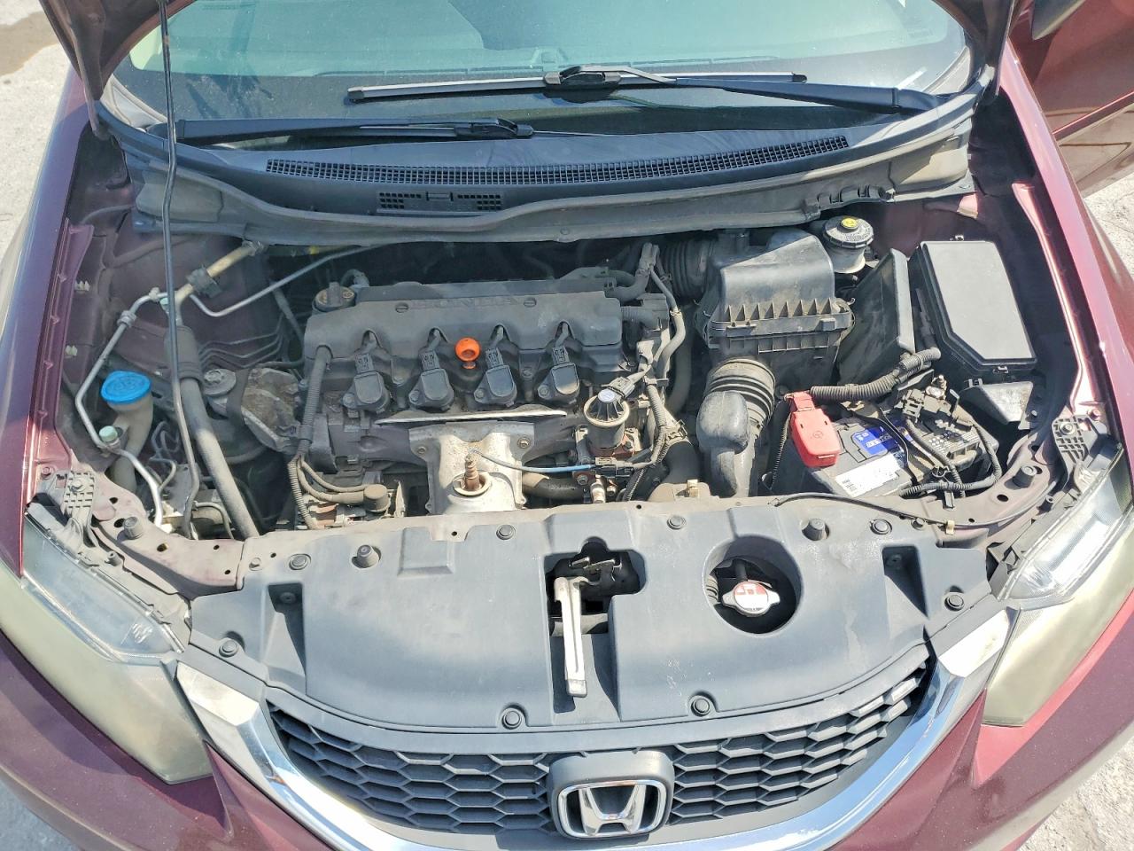 2013 Honda Civic Lx Красный vin: 19XFB2F53DE043554
