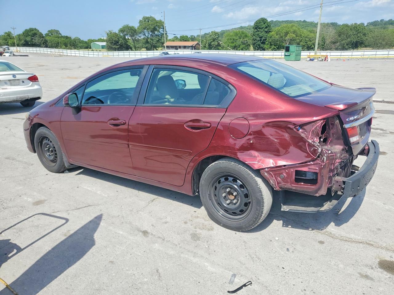 2013 Honda Civic Lx Красный vin: 19XFB2F53DE043554
