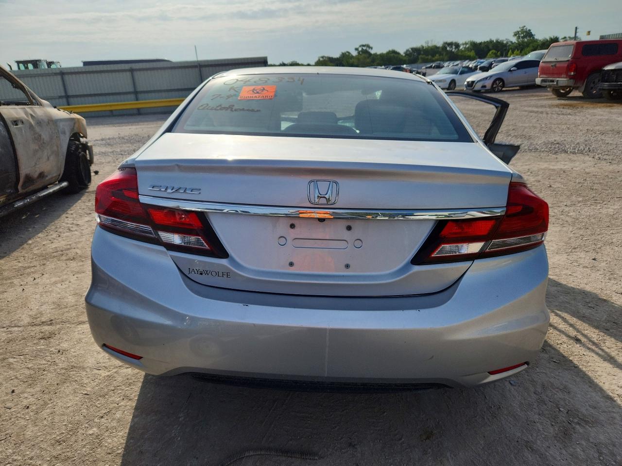 2013 Honda Civic Lx Silver vin: 19XFB2F53DE048334