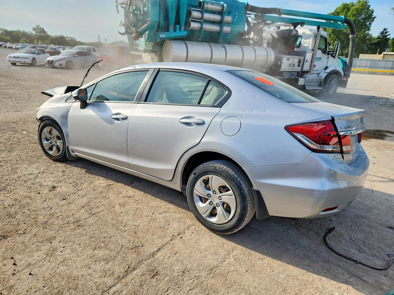 2013 Honda Civic Lx Silver vin: 19XFB2F53DE048334