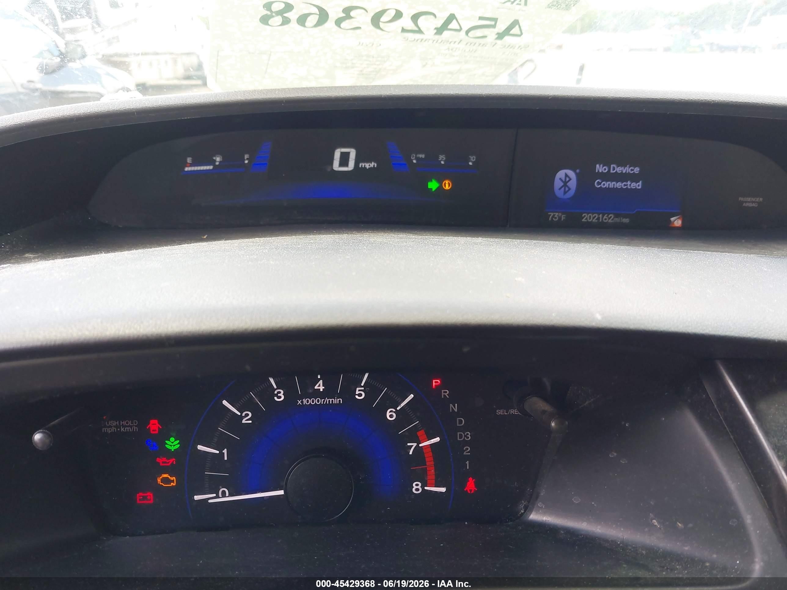 2013 Honda Civic Lx Blue vin: 19XFB2F53DE061102
