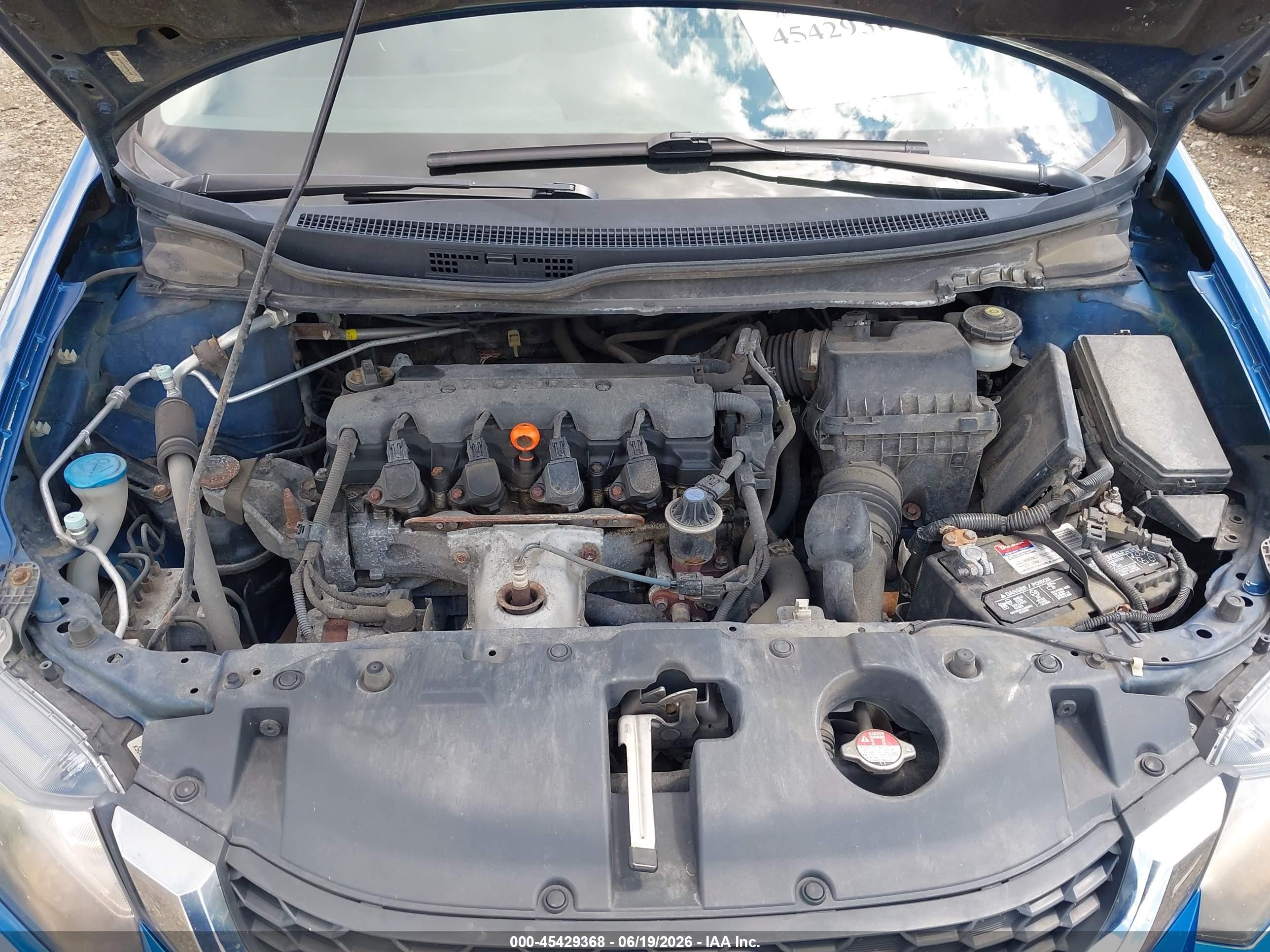 2013 Honda Civic Lx Blue vin: 19XFB2F53DE061102