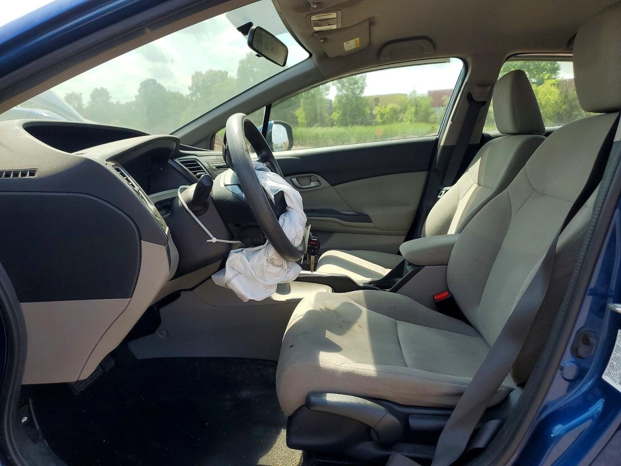 2013 Honda Civic Lx Blue vin: 19XFB2F53DE065795