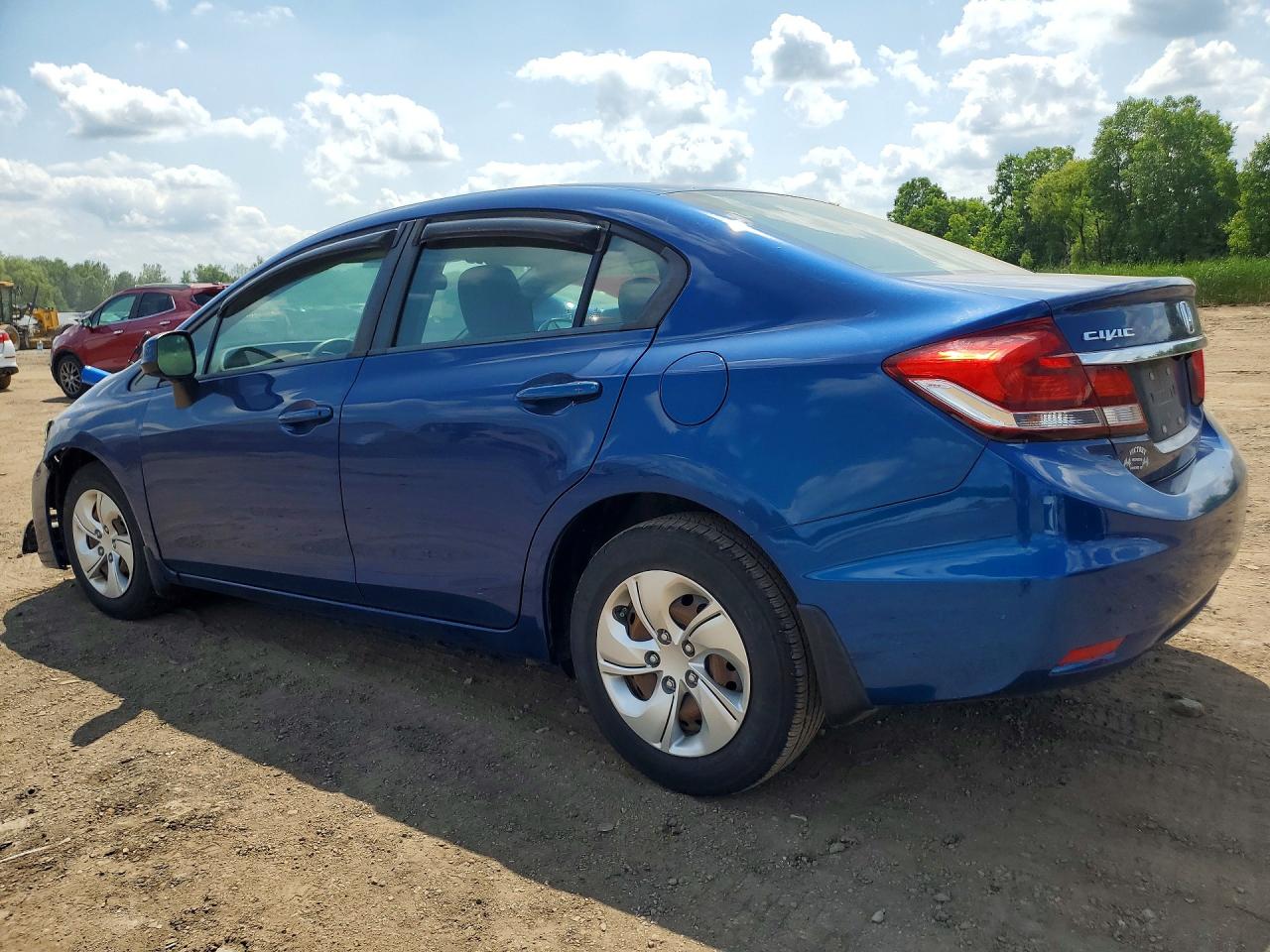 2013 Honda Civic Lx Blue vin: 19XFB2F53DE065795