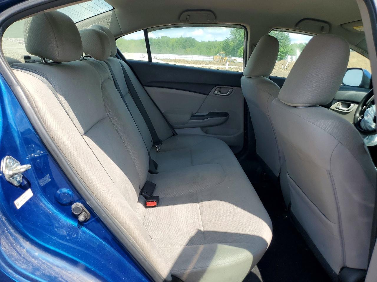 2013 Honda Civic Lx Blue vin: 19XFB2F53DE065795