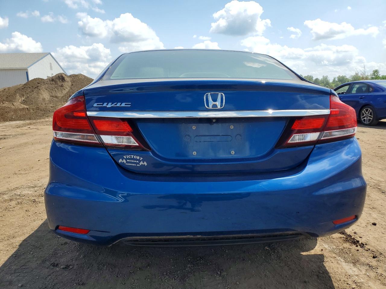 2013 Honda Civic Lx Blue vin: 19XFB2F53DE065795