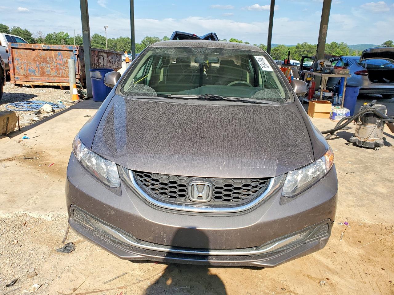 2013 Honda Civic Lx Серый vin: 19XFB2F53DE065957
