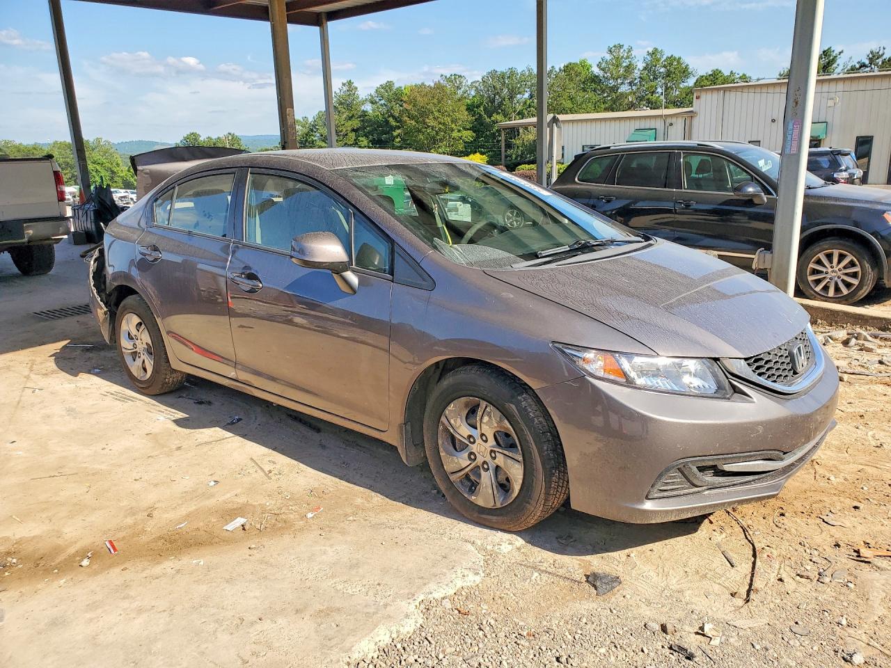 2013 Honda Civic Lx Серый vin: 19XFB2F53DE065957
