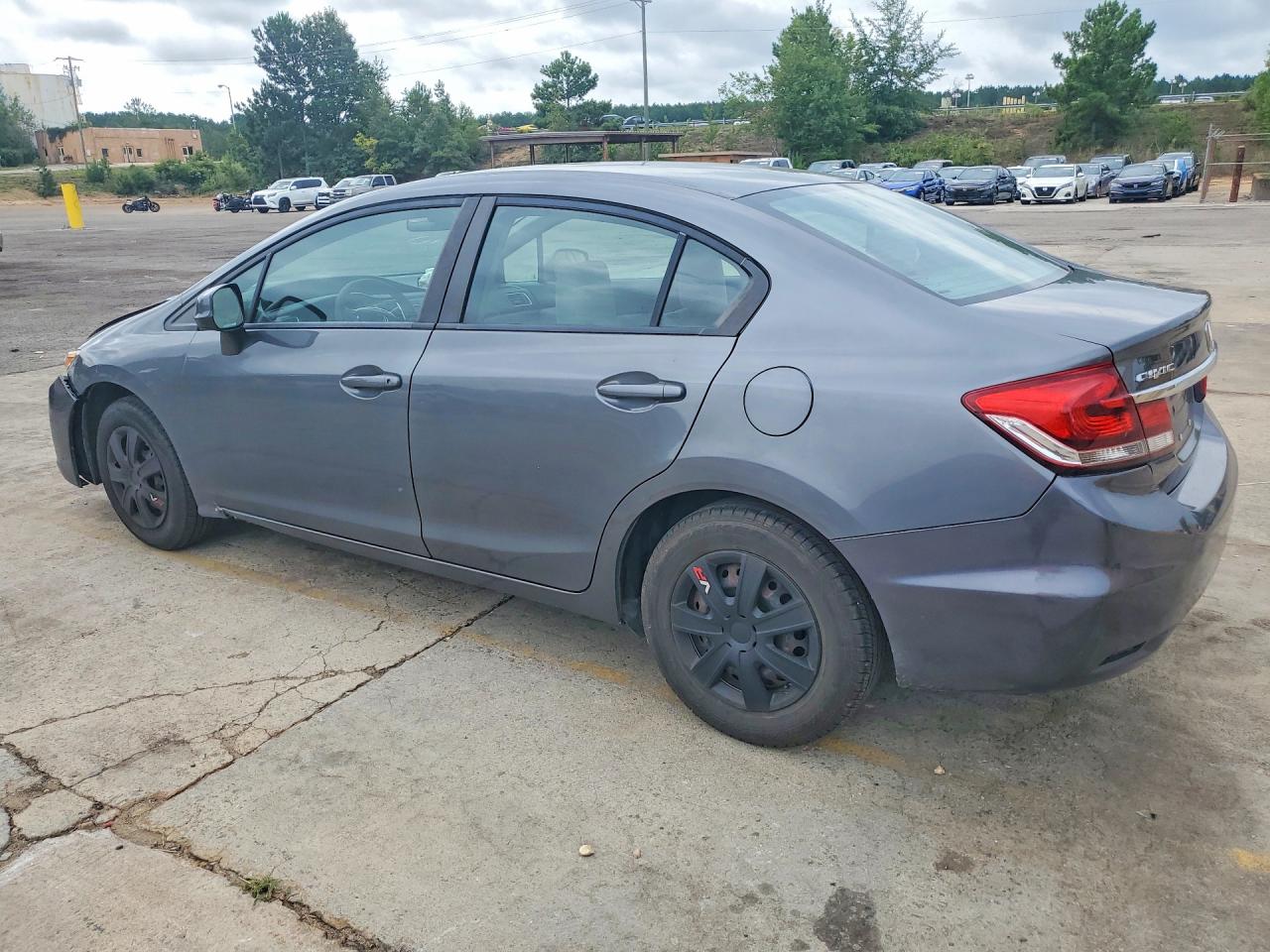 2013 Honda Civic Lx Gray vin: 19XFB2F53DE077526
