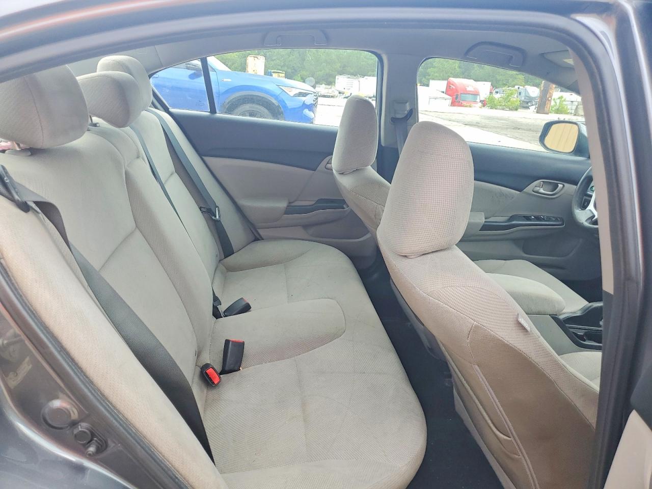 2013 Honda Civic Lx Gray vin: 19XFB2F53DE077526