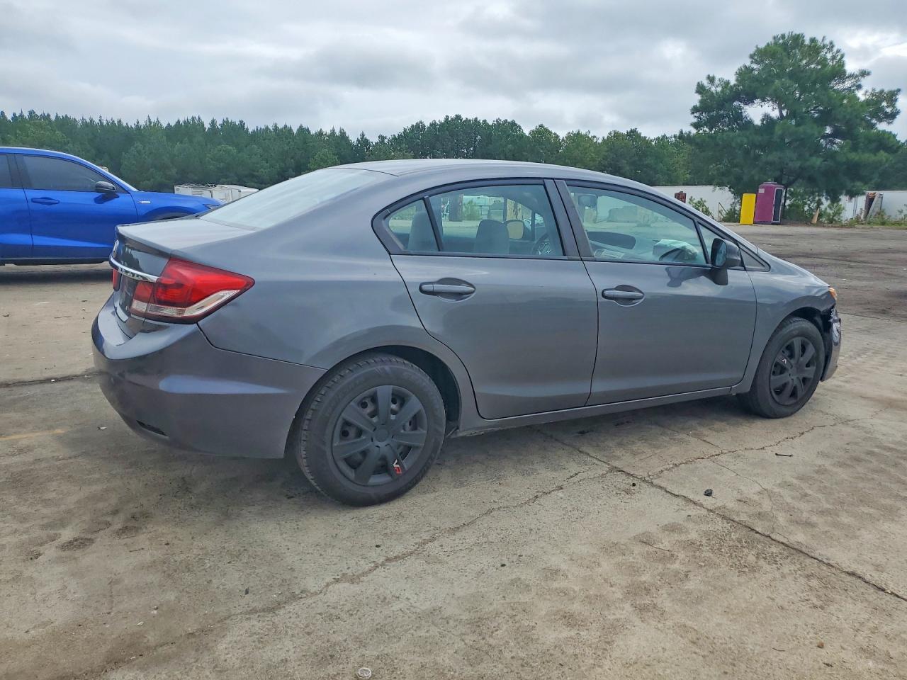 2013 Honda Civic Lx Gray vin: 19XFB2F53DE077526