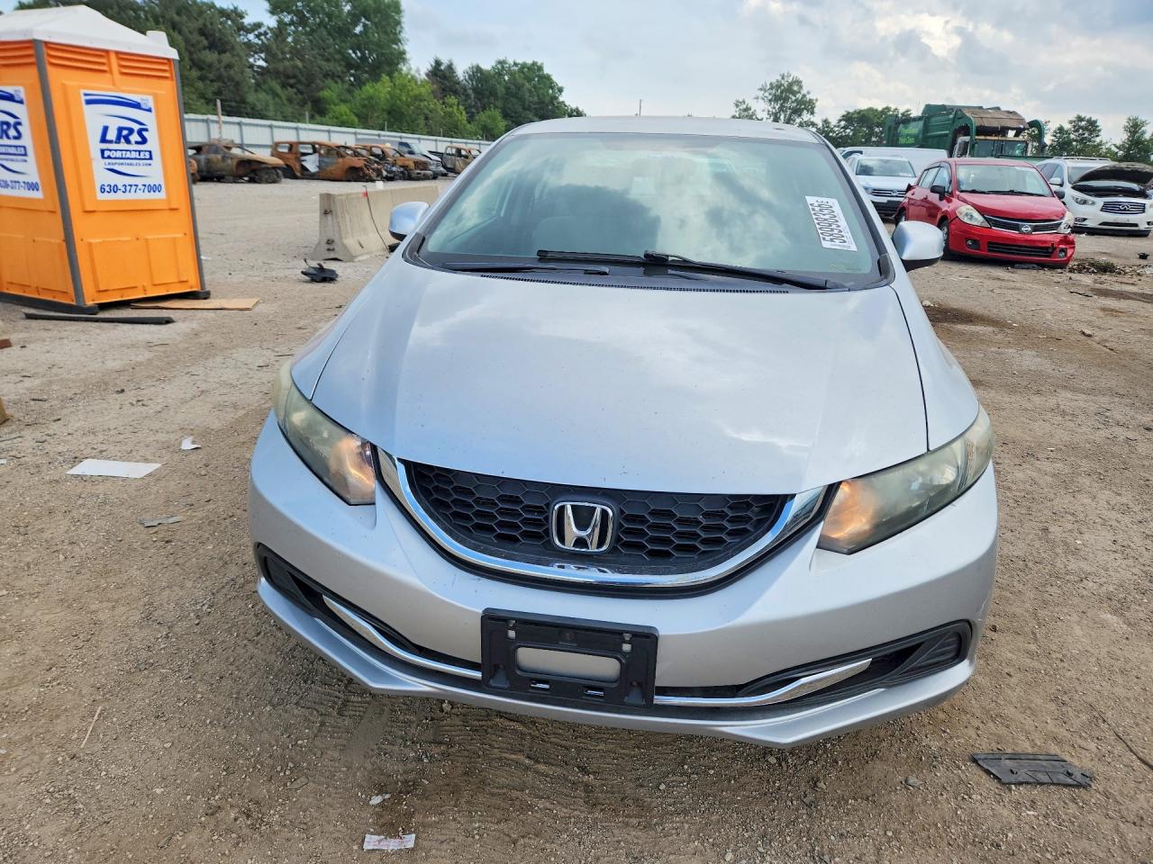2013 Honda Civic Lx Silver vin: 19XFB2F53DE078546
