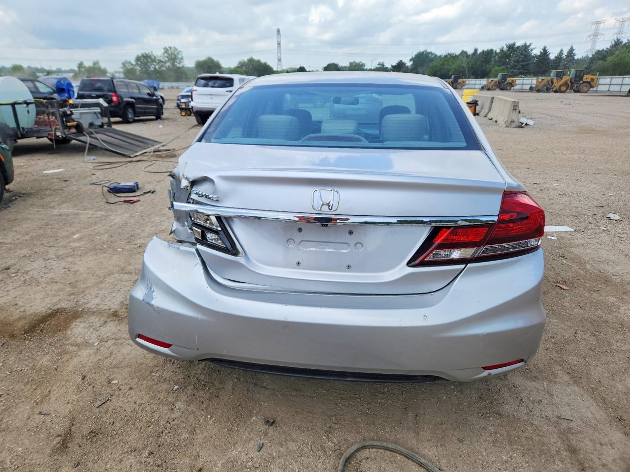 2013 Honda Civic Lx Silver vin: 19XFB2F53DE078546