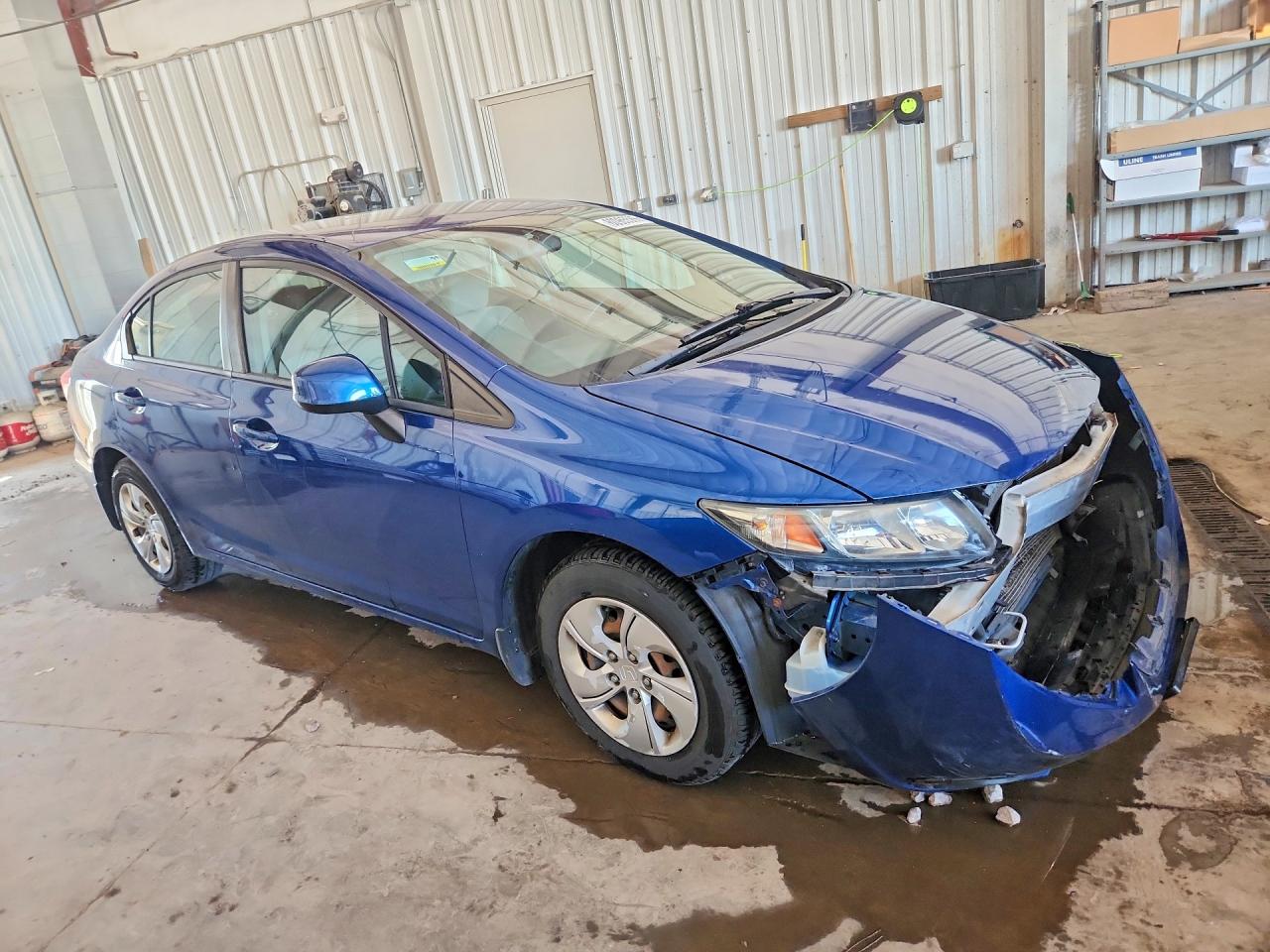2013 Honda Civic Lx Blue vin: 19XFB2F53DE079289