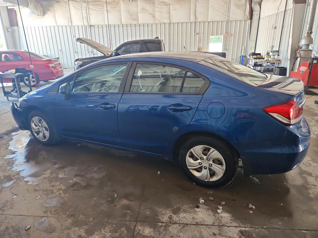 2013 Honda Civic Lx Blue vin: 19XFB2F53DE079289