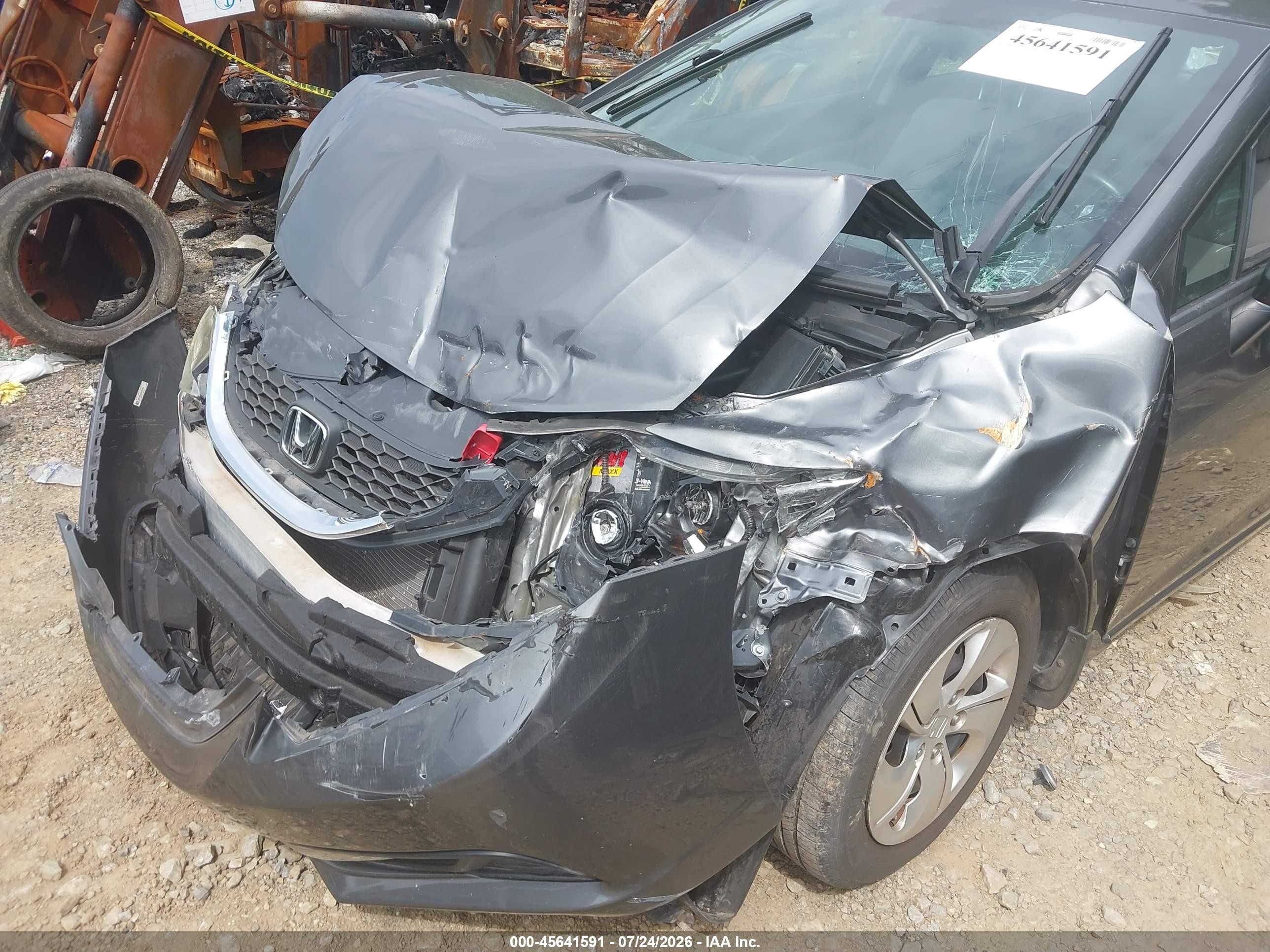 2013 Honda Civic Lx Серый vin: 19XFB2F53DE091460
