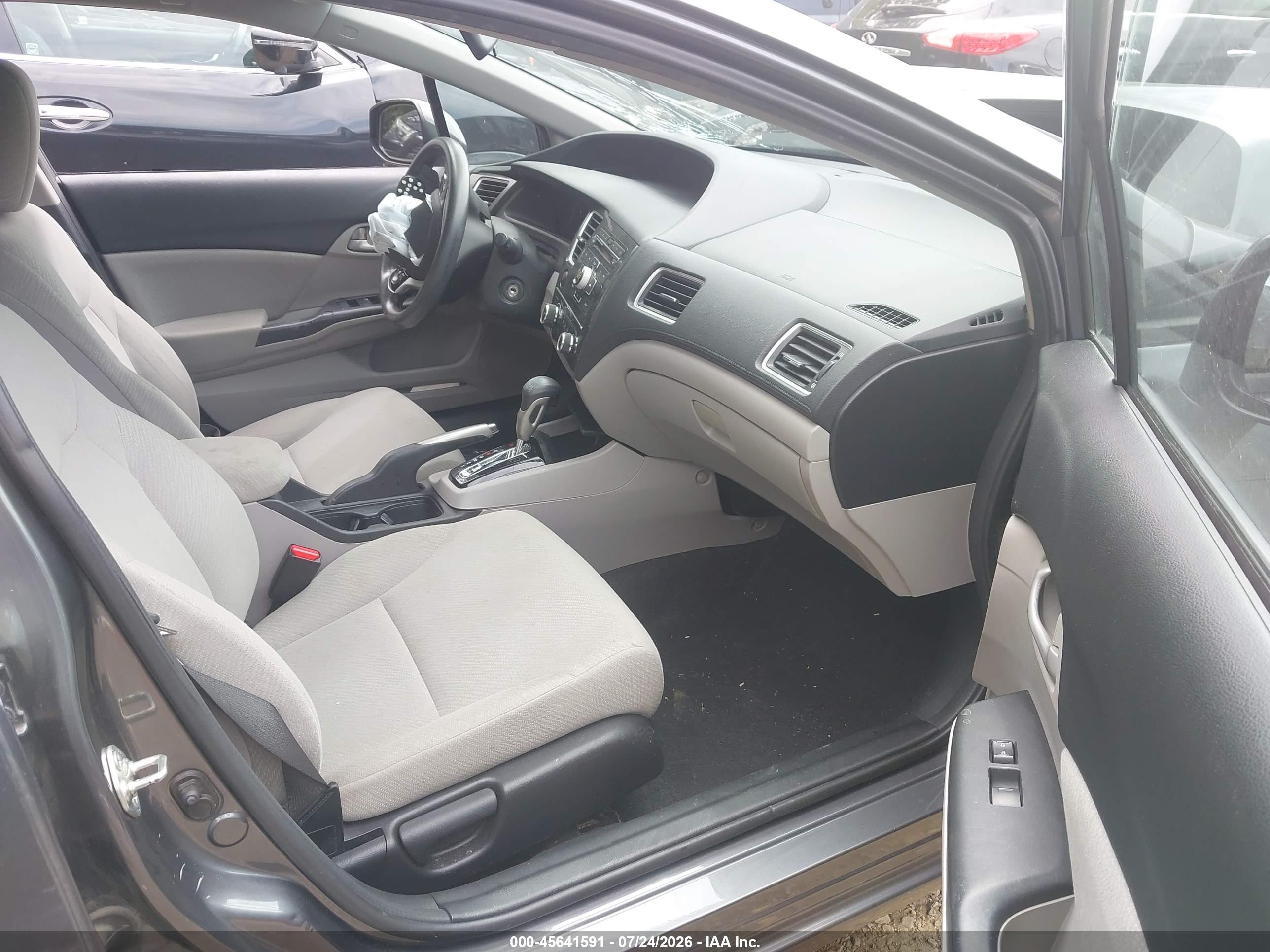 2013 Honda Civic Lx Серый vin: 19XFB2F53DE091460
