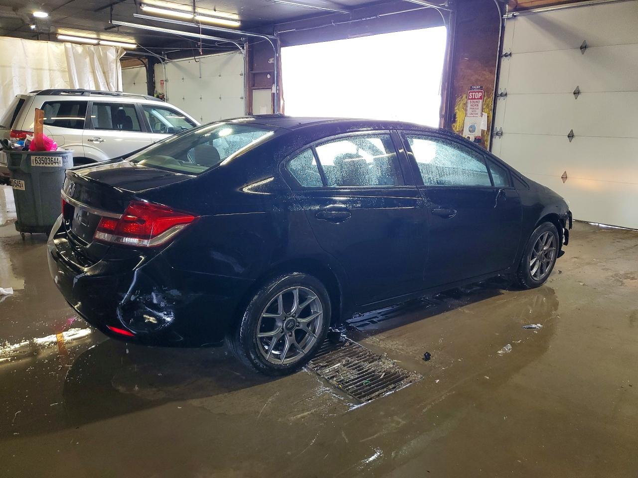2013 Honda Civic Lx Black vin: 19XFB2F53DE205912