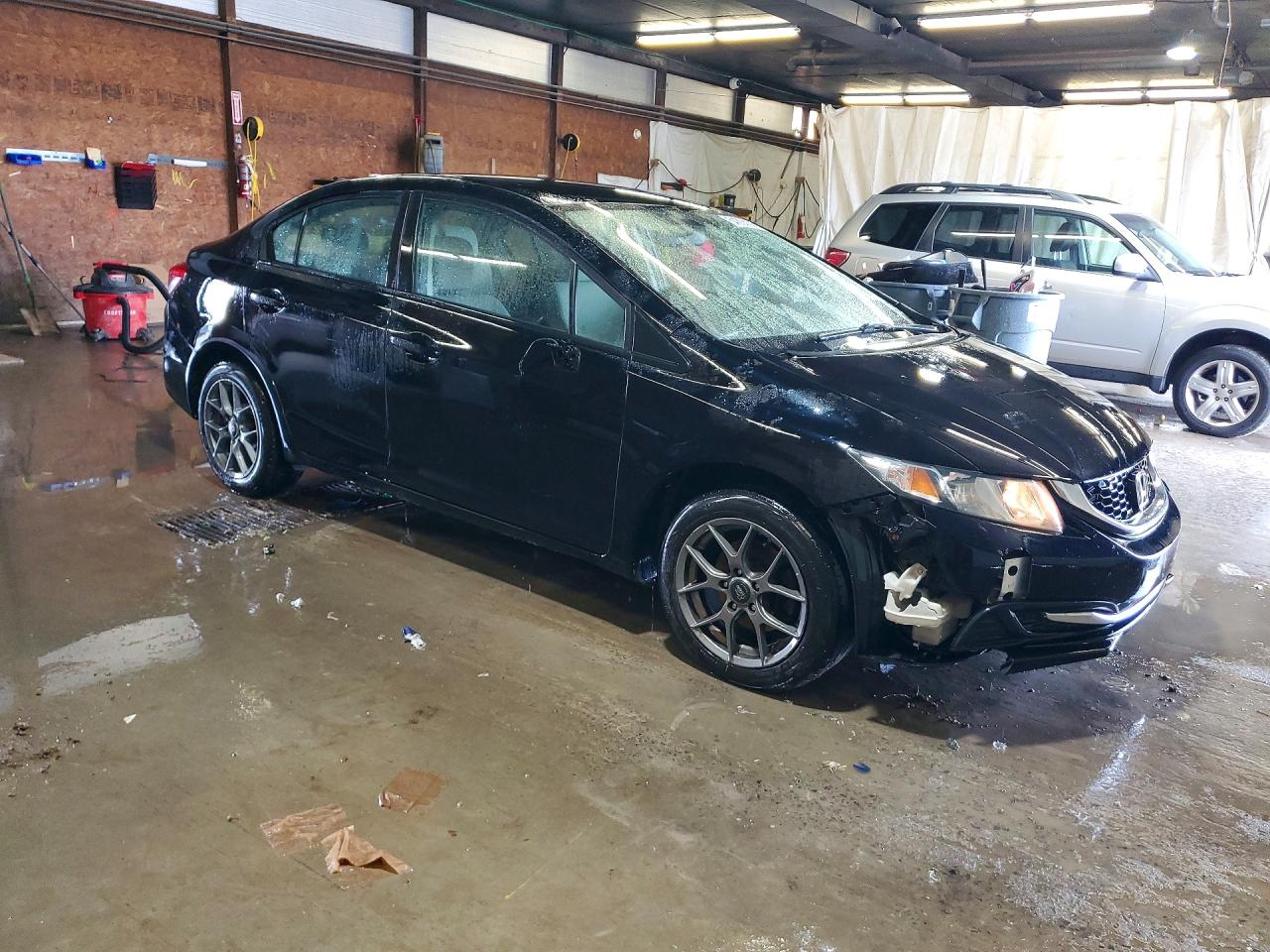 2013 Honda Civic Lx Black vin: 19XFB2F53DE205912