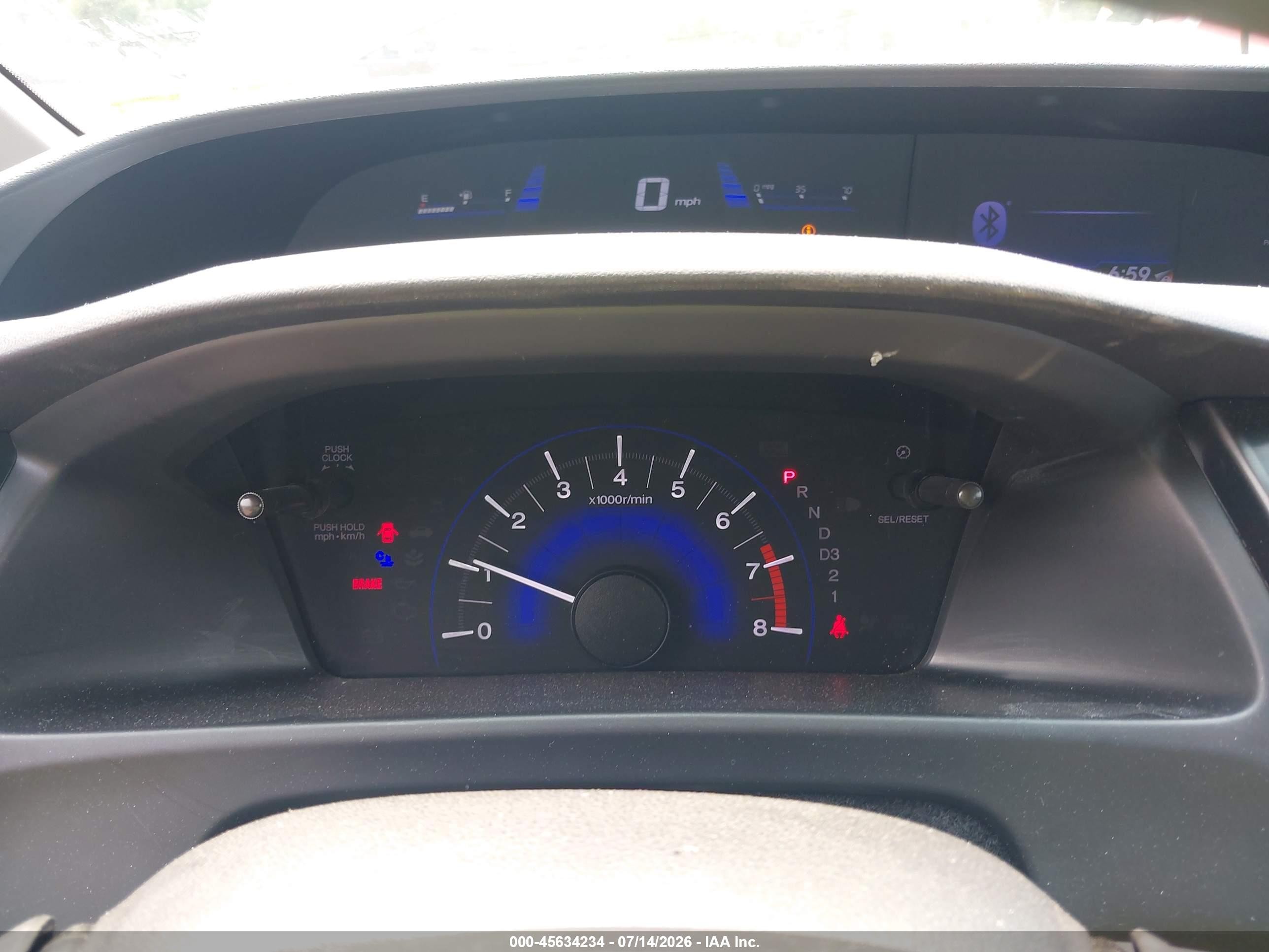 2013 Honda Civic Lx Gray vin: 19XFB2F53DE207319