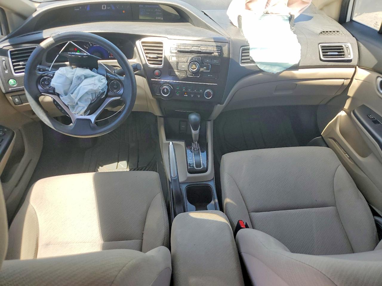 2013 Honda Civic Lx White vin: 19XFB2F53DE228669