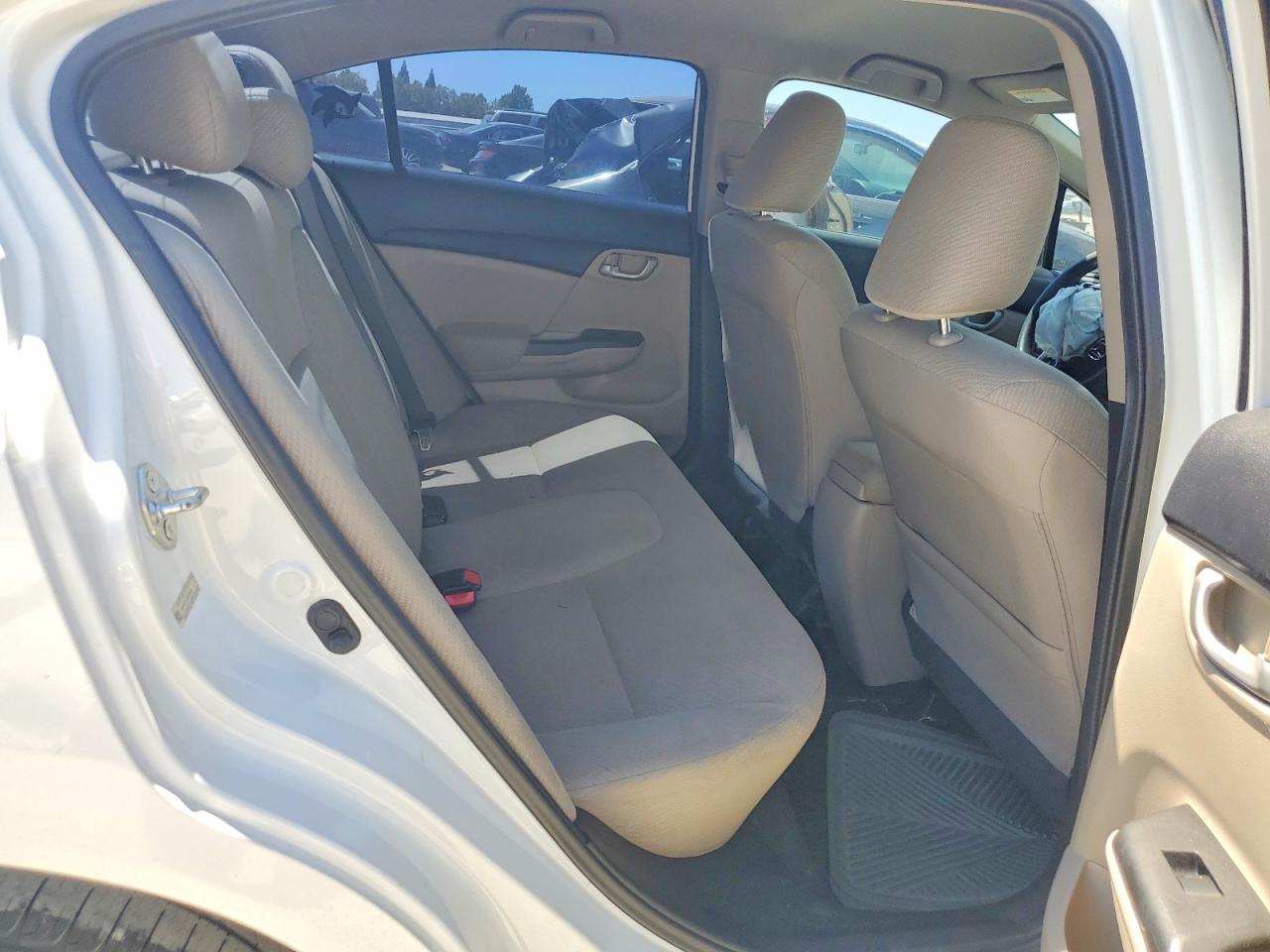2013 Honda Civic Lx White vin: 19XFB2F53DE228669