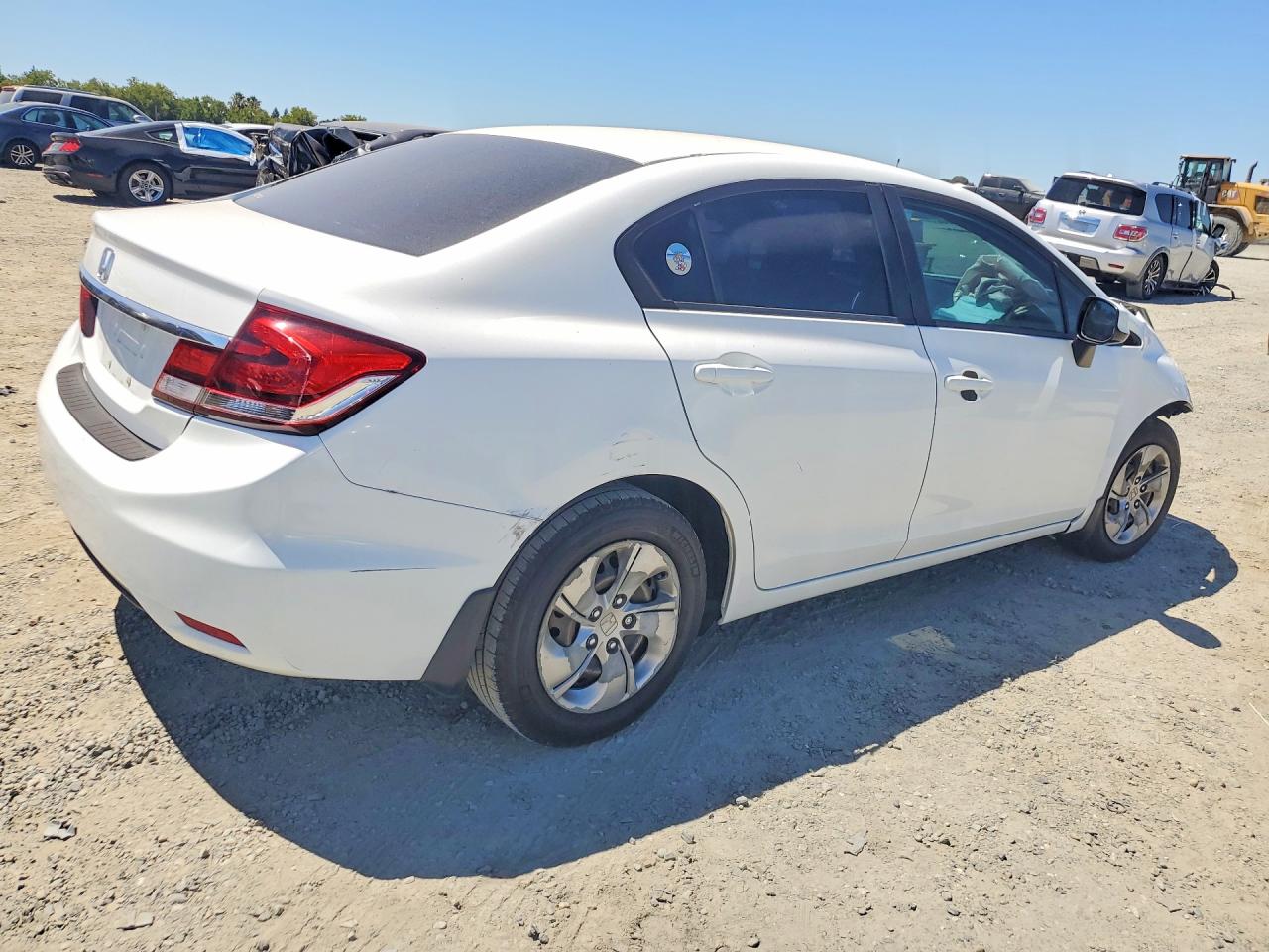 2013 Honda Civic Lx White vin: 19XFB2F53DE228669