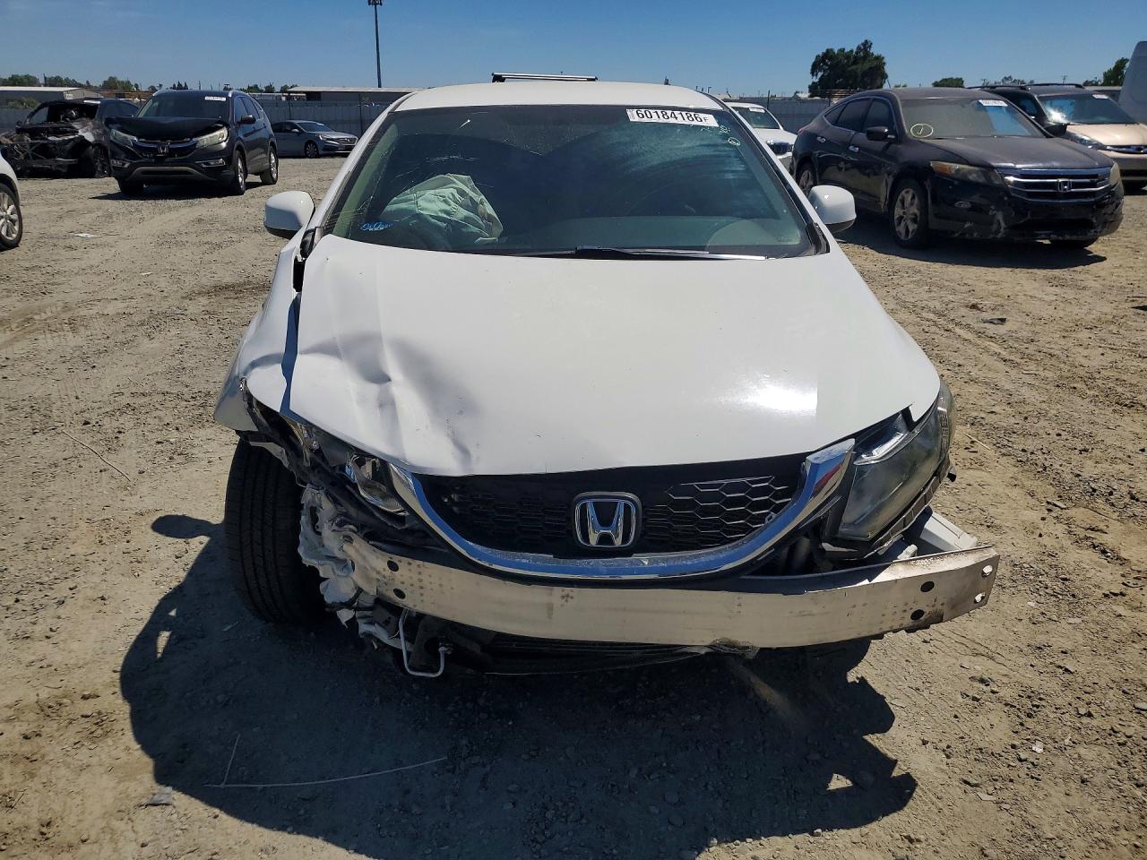 2013 Honda Civic Lx White vin: 19XFB2F53DE228669
