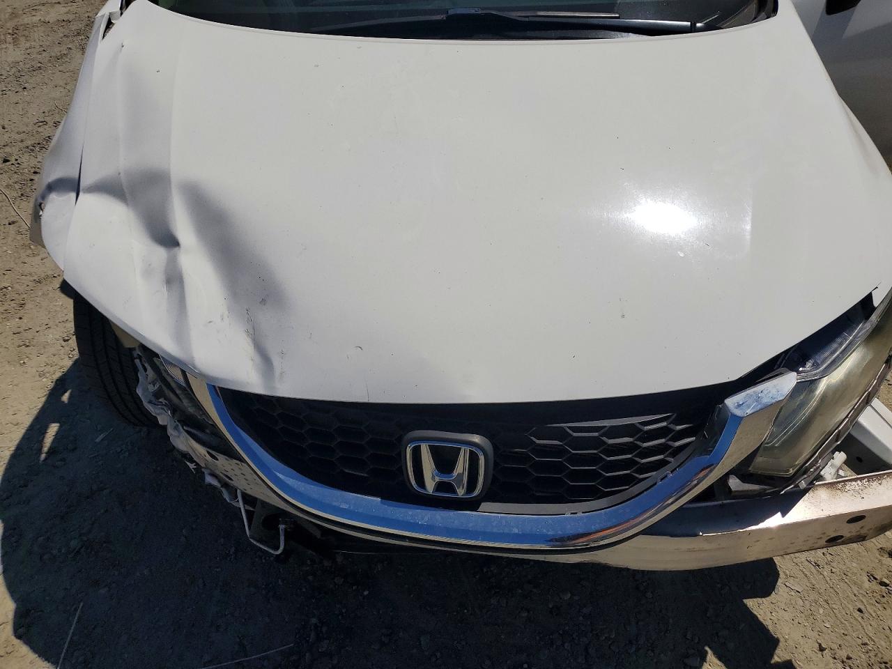 2013 Honda Civic Lx White vin: 19XFB2F53DE228669
