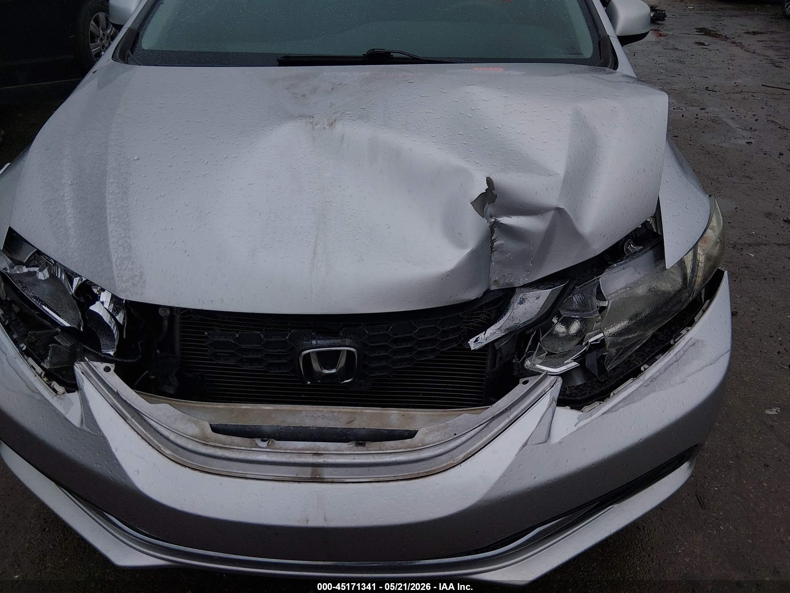 2013 Honda Civic Lx Silver vin: 19XFB2F53DE233810