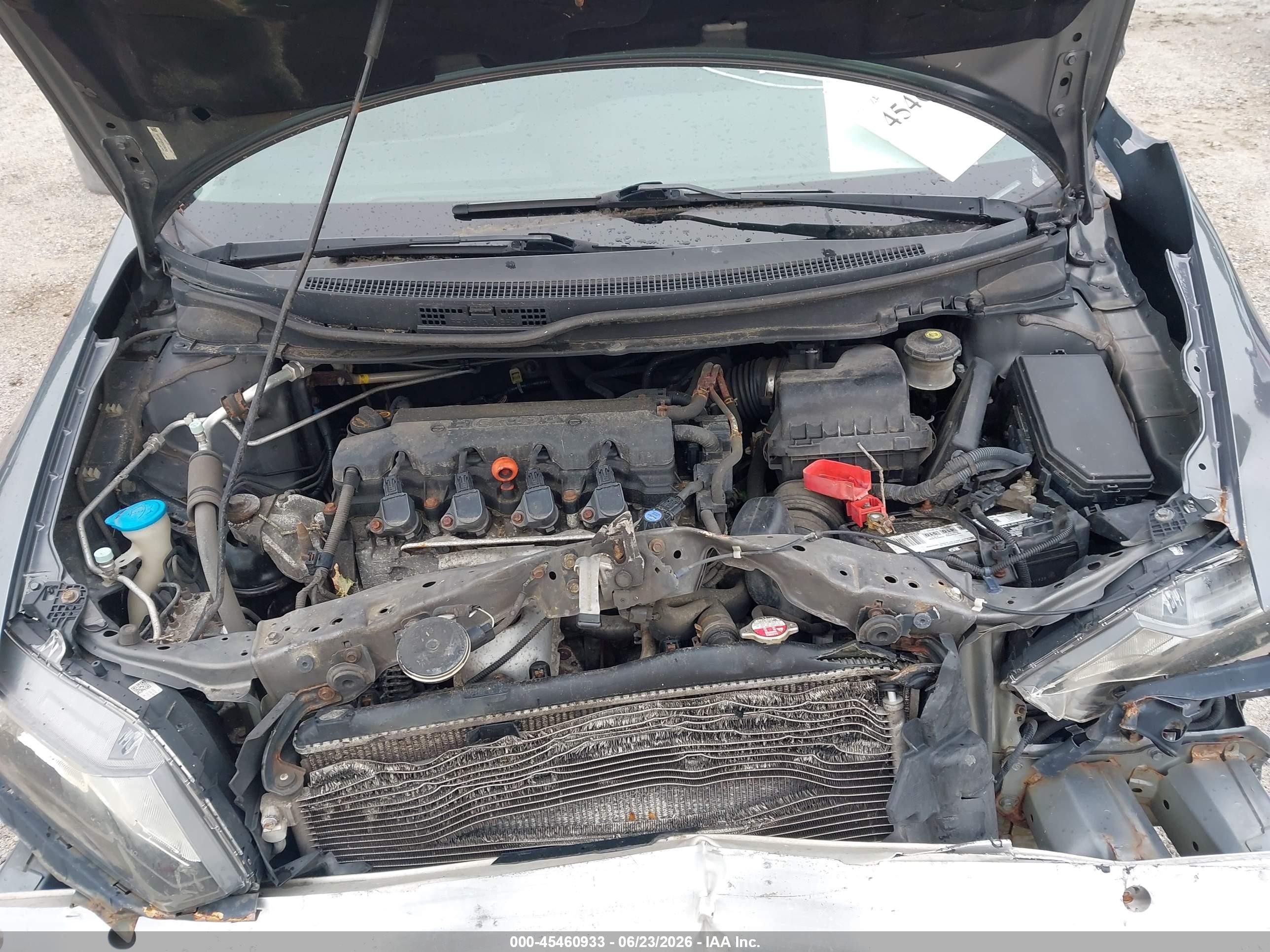 2013 Honda Civic Lx Gray vin: 19XFB2F53DE235752