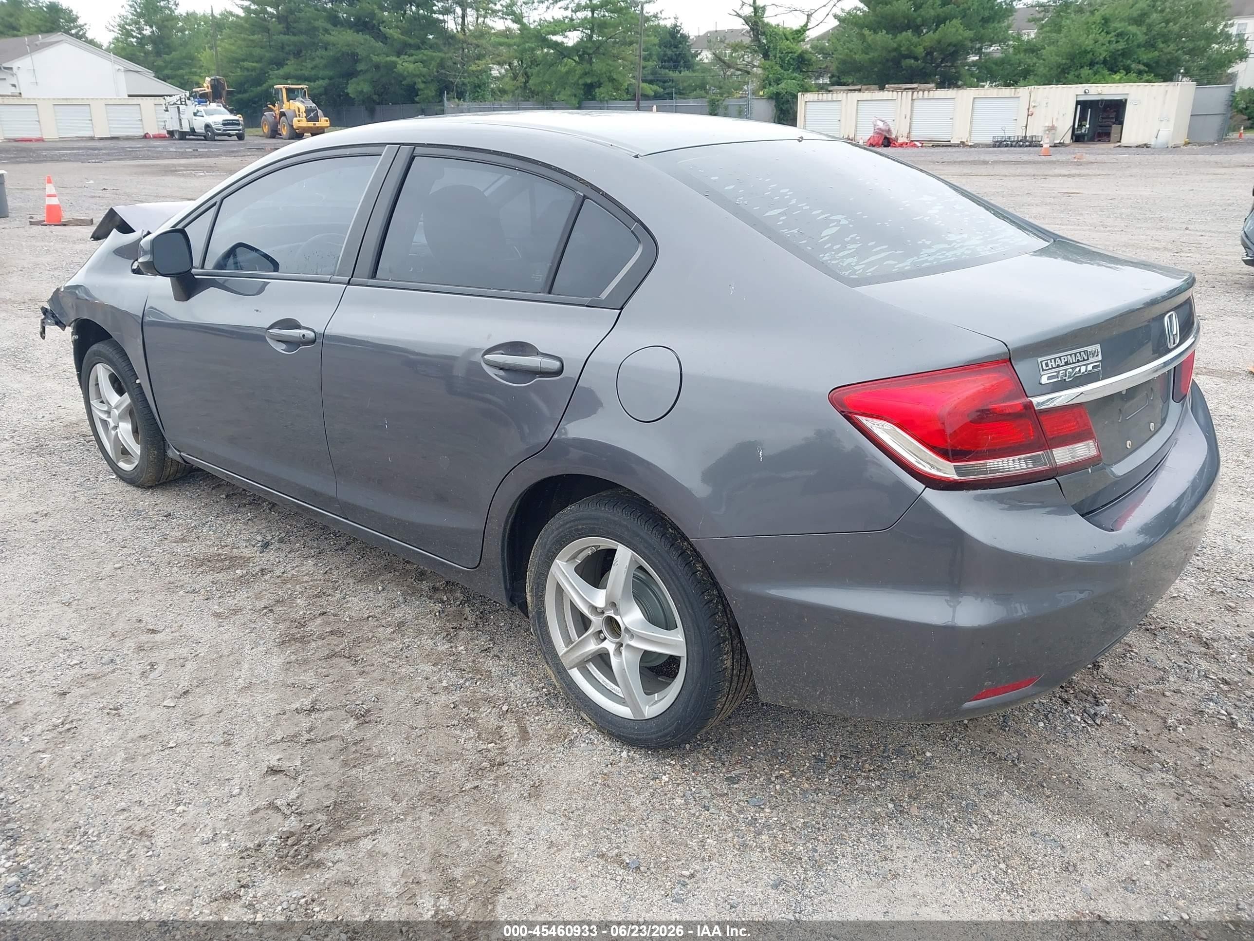2013 Honda Civic Lx Gray vin: 19XFB2F53DE235752