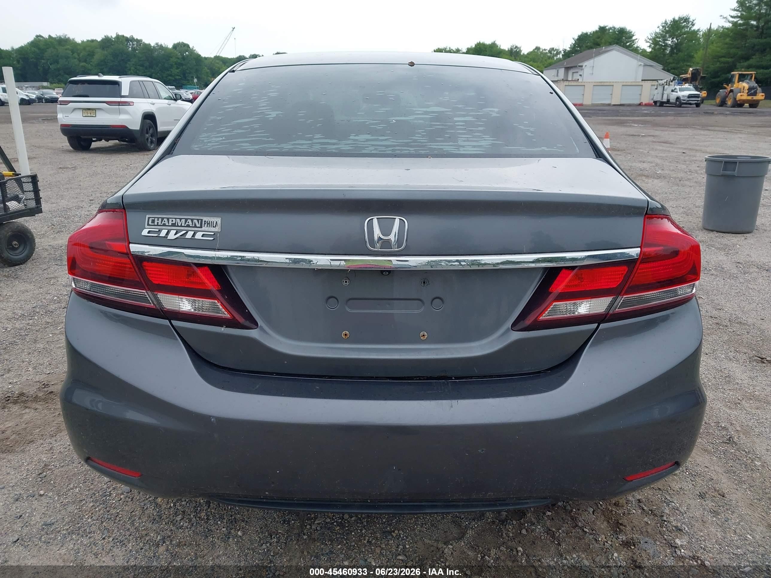 2013 Honda Civic Lx Gray vin: 19XFB2F53DE235752