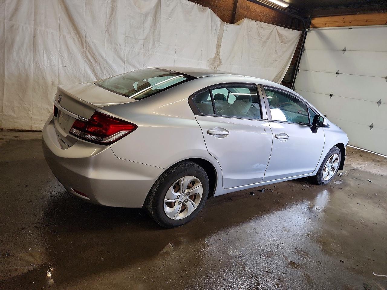 2013 Honda Civic Lx Gray vin: 19XFB2F53DE244175
