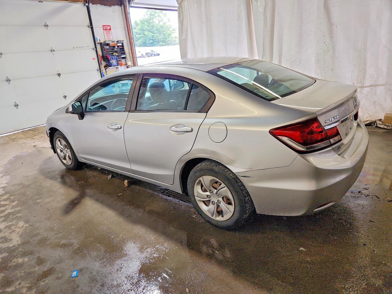 2013 Honda Civic Lx Gray vin: 19XFB2F53DE244175