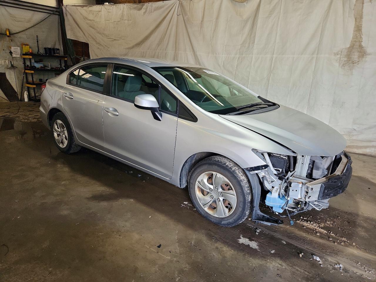 2013 Honda Civic Lx Gray vin: 19XFB2F53DE244175
