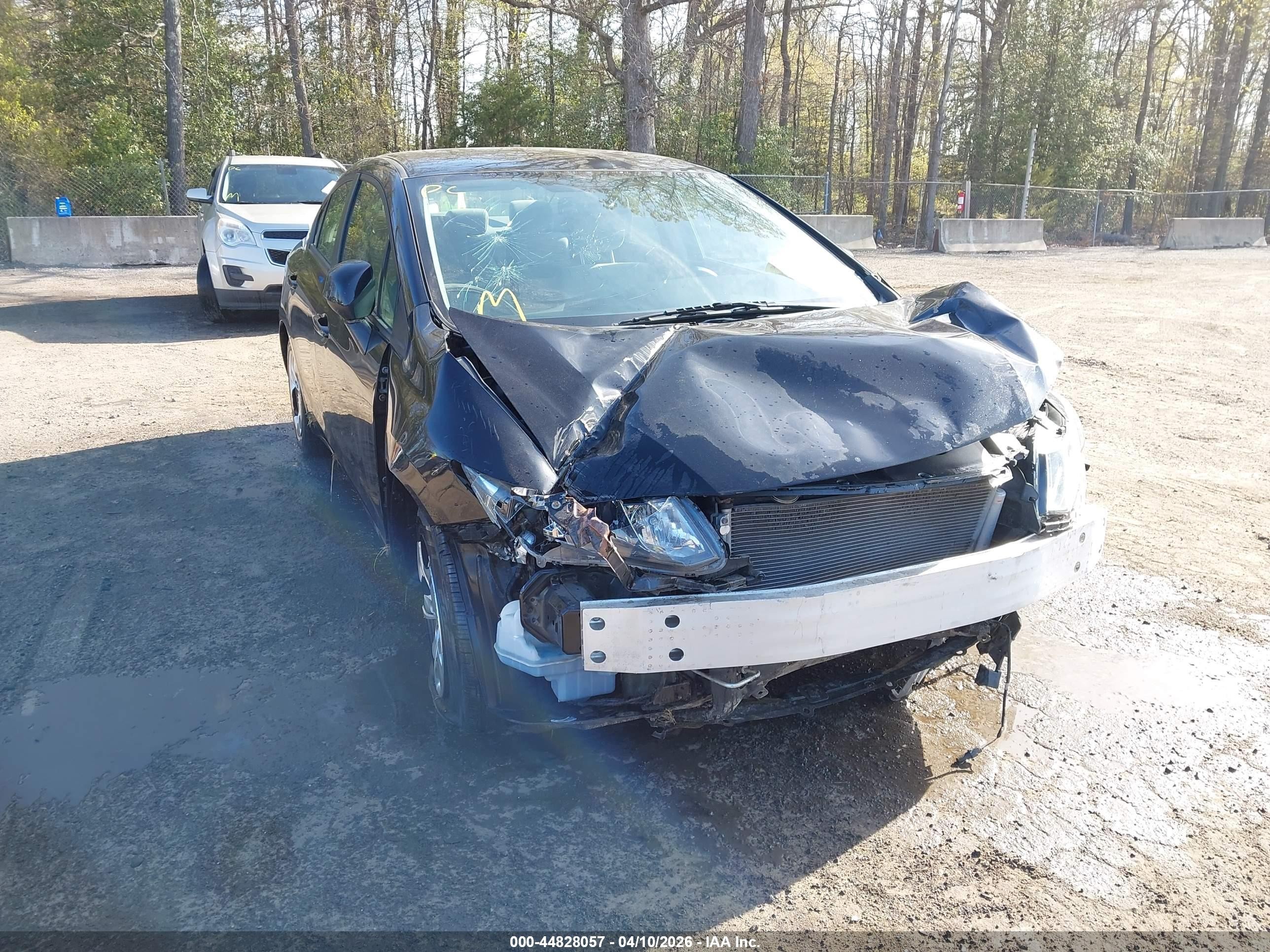 2013 Honda Civic Lx Black vin: 19XFB2F53DE247819