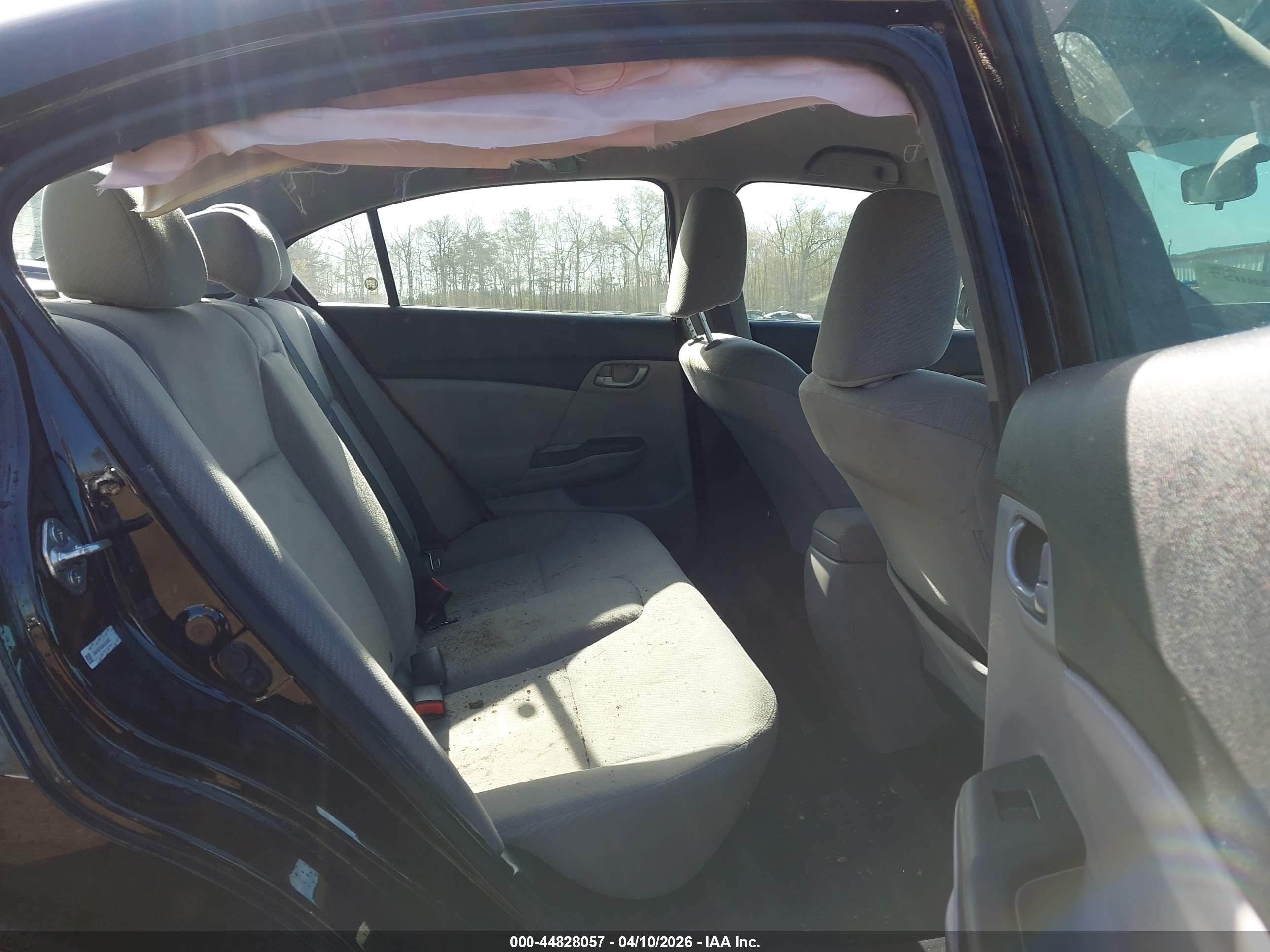 2013 Honda Civic Lx Black vin: 19XFB2F53DE247819