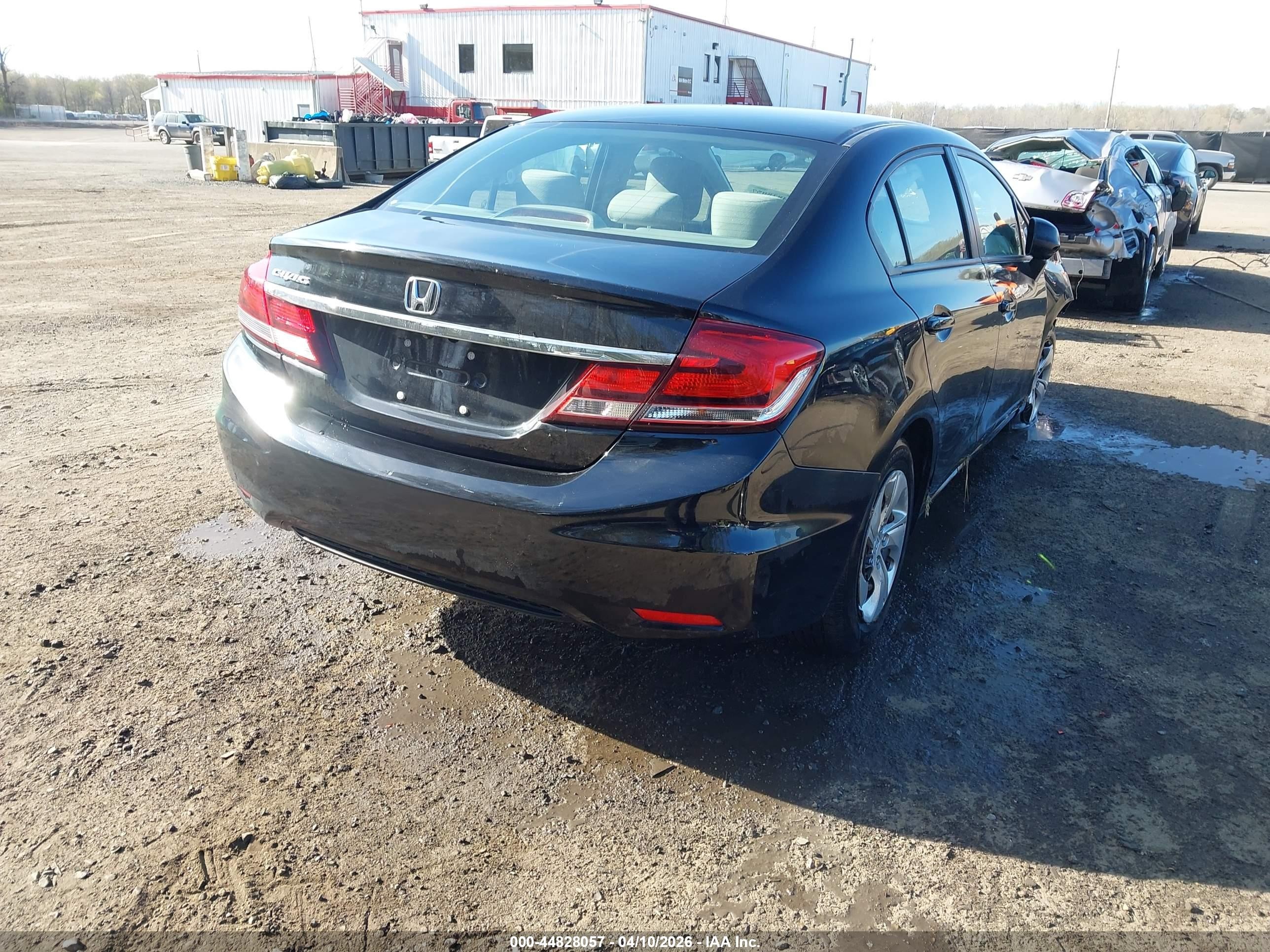 2013 Honda Civic Lx Black vin: 19XFB2F53DE247819