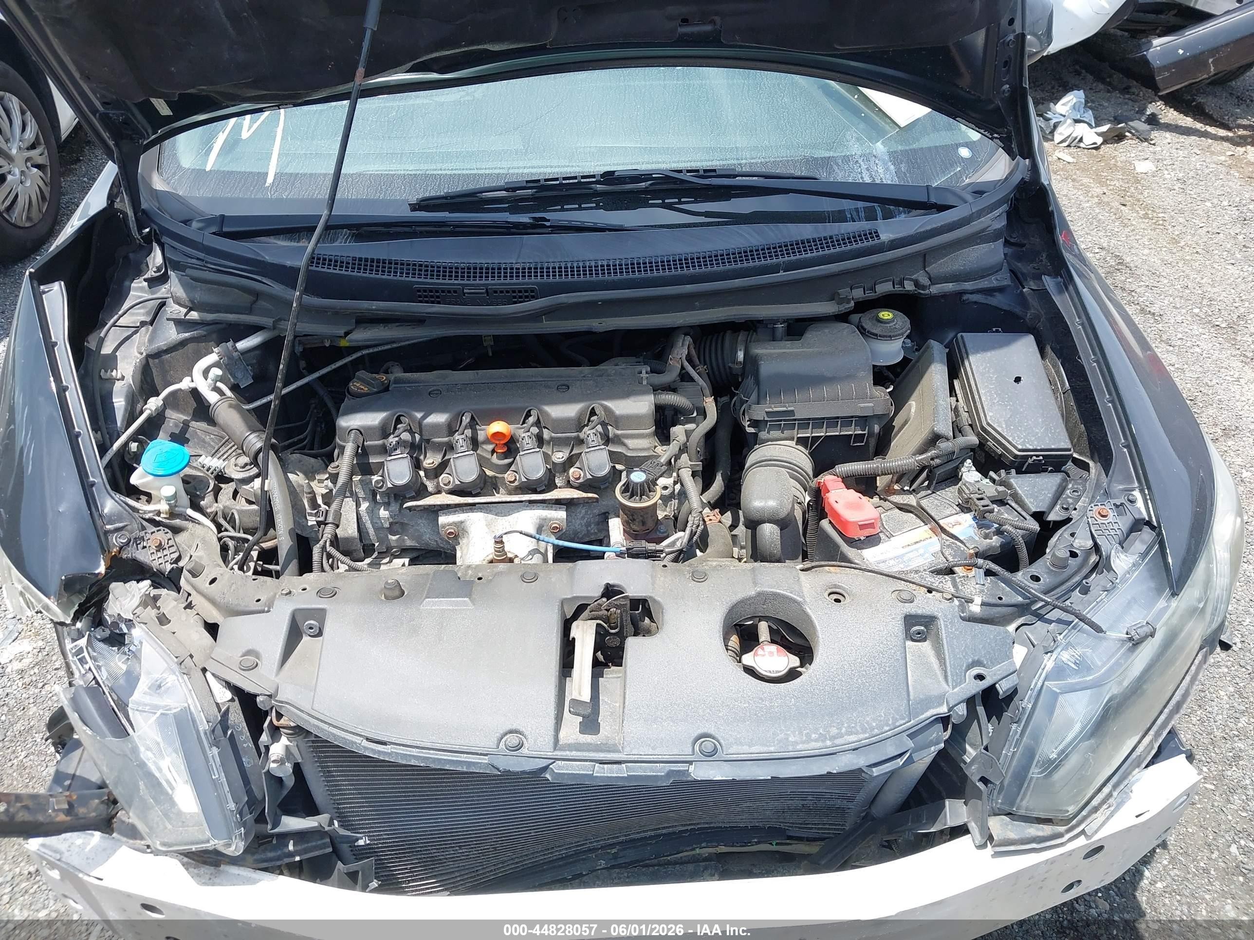 2013 Honda Civic Lx Black vin: 19XFB2F53DE247819