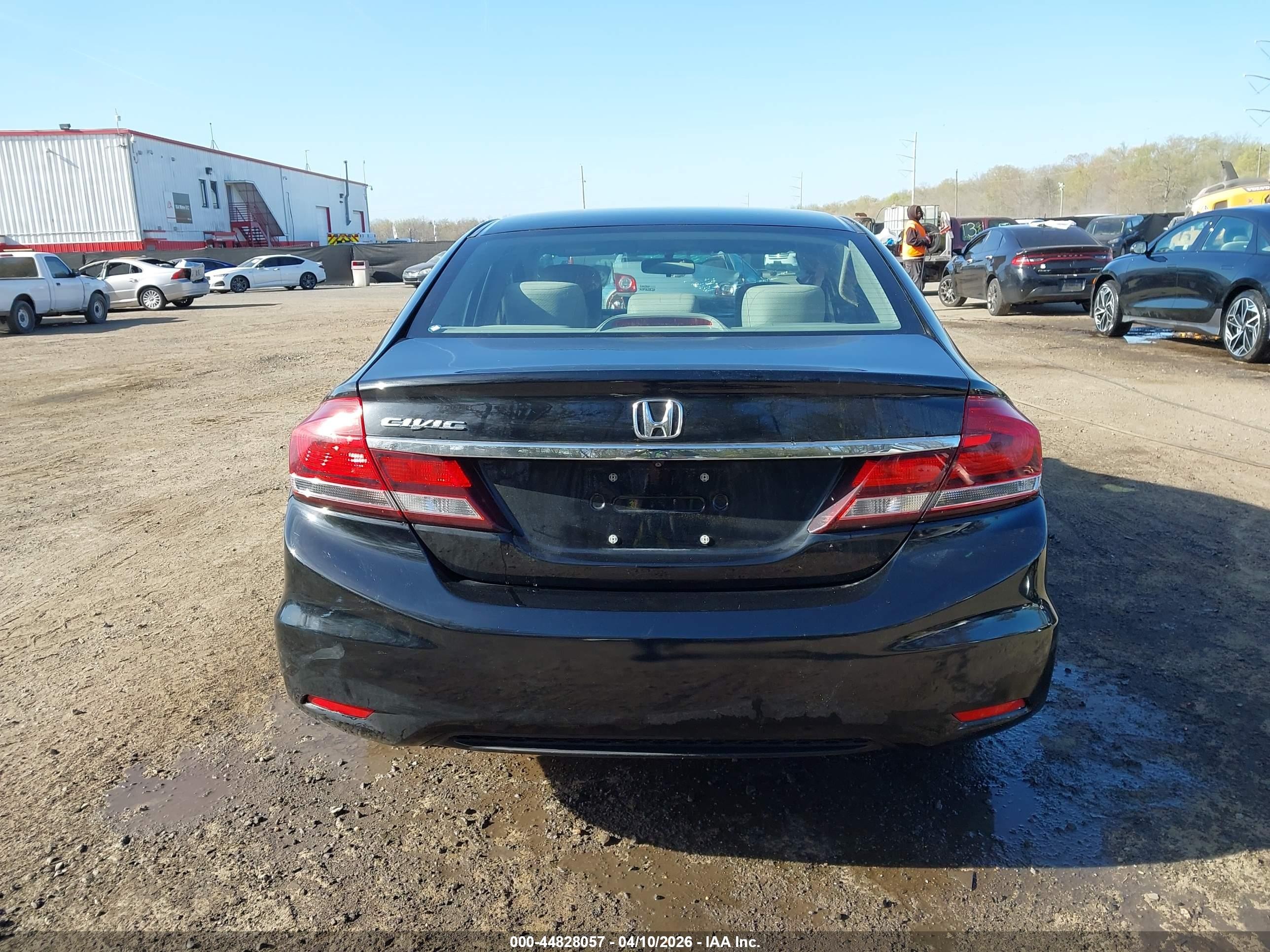 2013 Honda Civic Lx Black vin: 19XFB2F53DE247819
