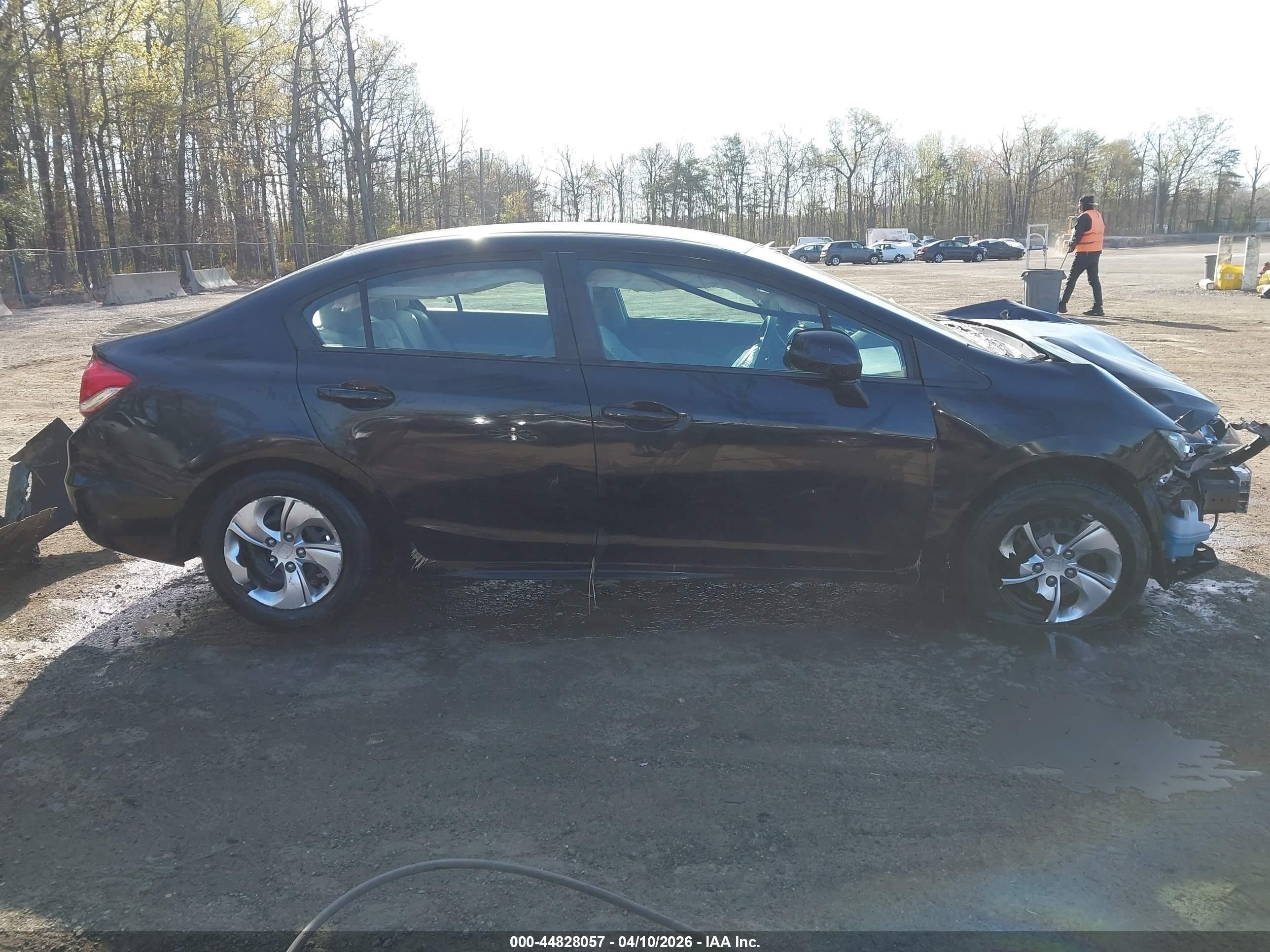 2013 Honda Civic Lx Black vin: 19XFB2F53DE247819